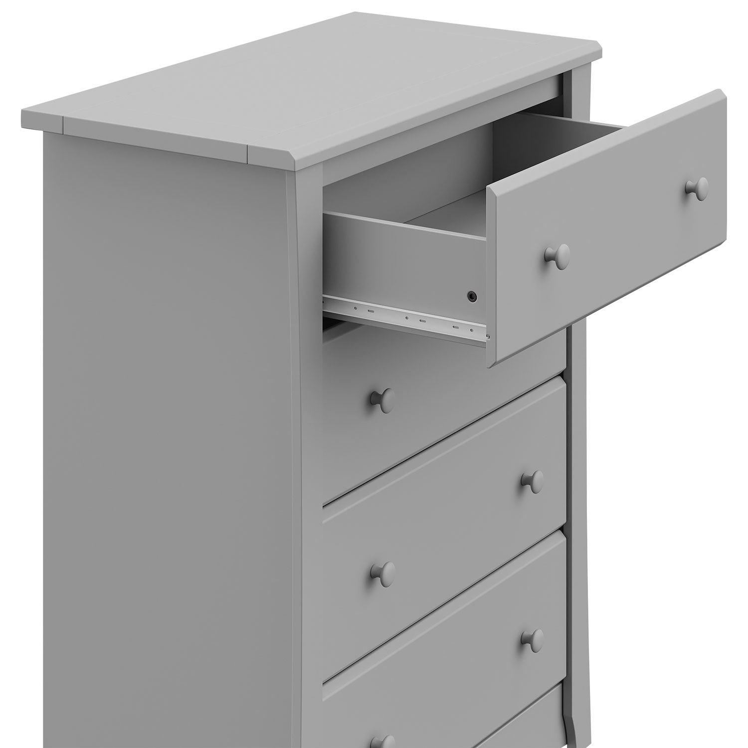 Commode à 4 tiroirs Crescent de Storkcraft - Gris galet