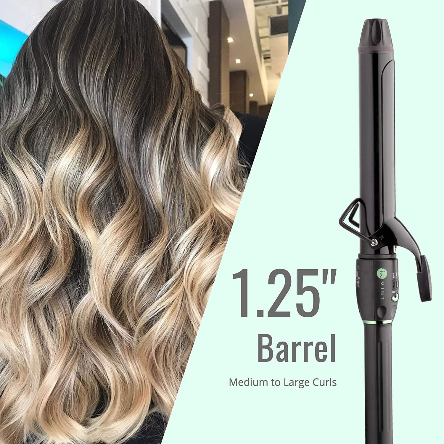 MINT X-LONG 1.25" CURLING IRON