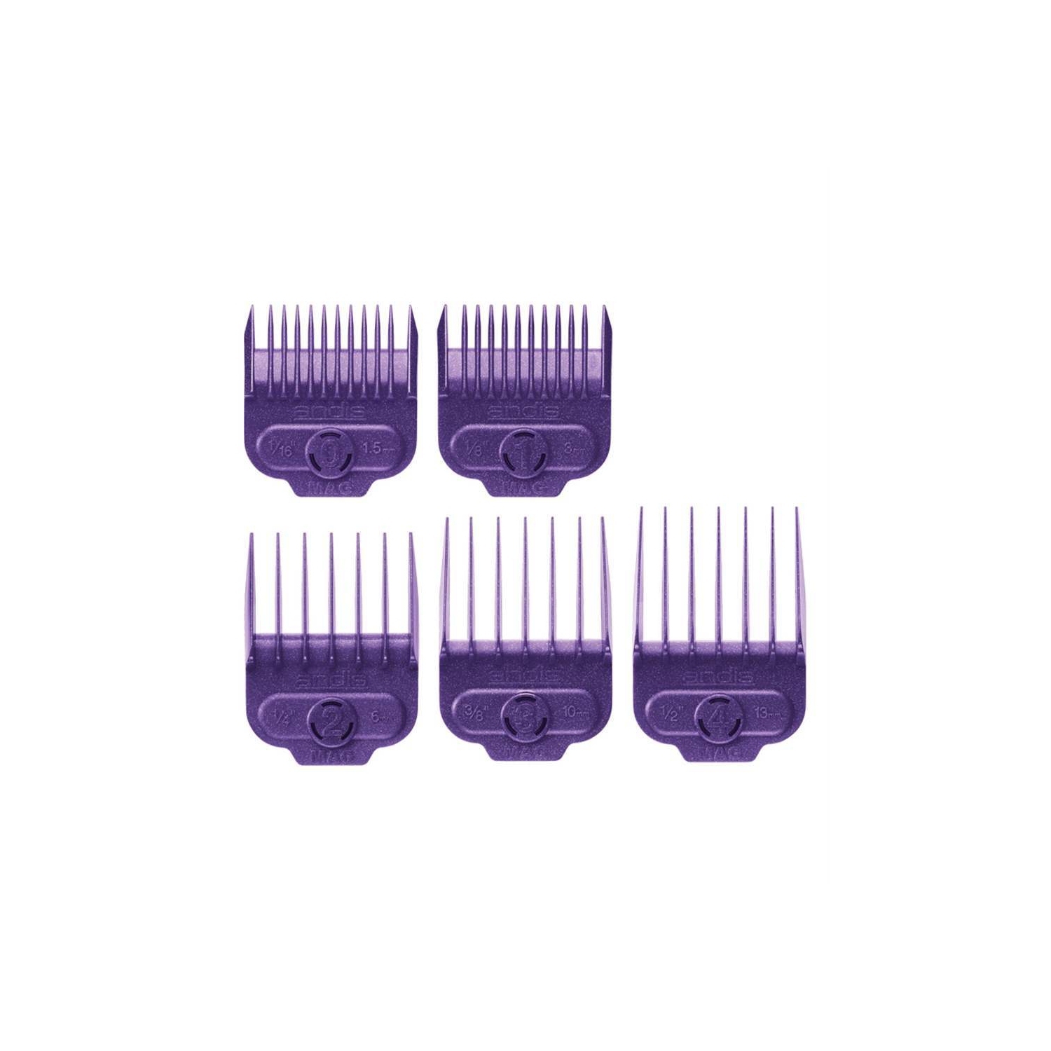 ANDIS MAGNETIC GUIDE COMB SET FOR MASTER CLIPPER 5PK