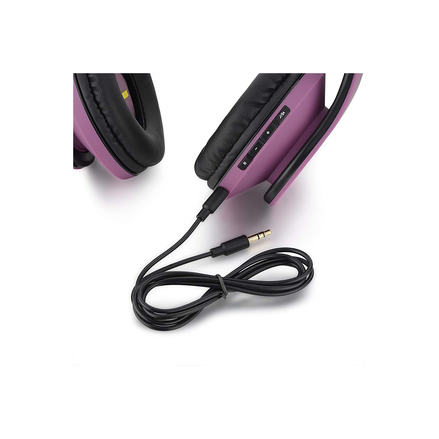 Bluetooth Over-Ear Headphones, Stereo Foldable Headphones Wireless and Wired Headsets with Built-in Mic, Micro SD/TF, FM