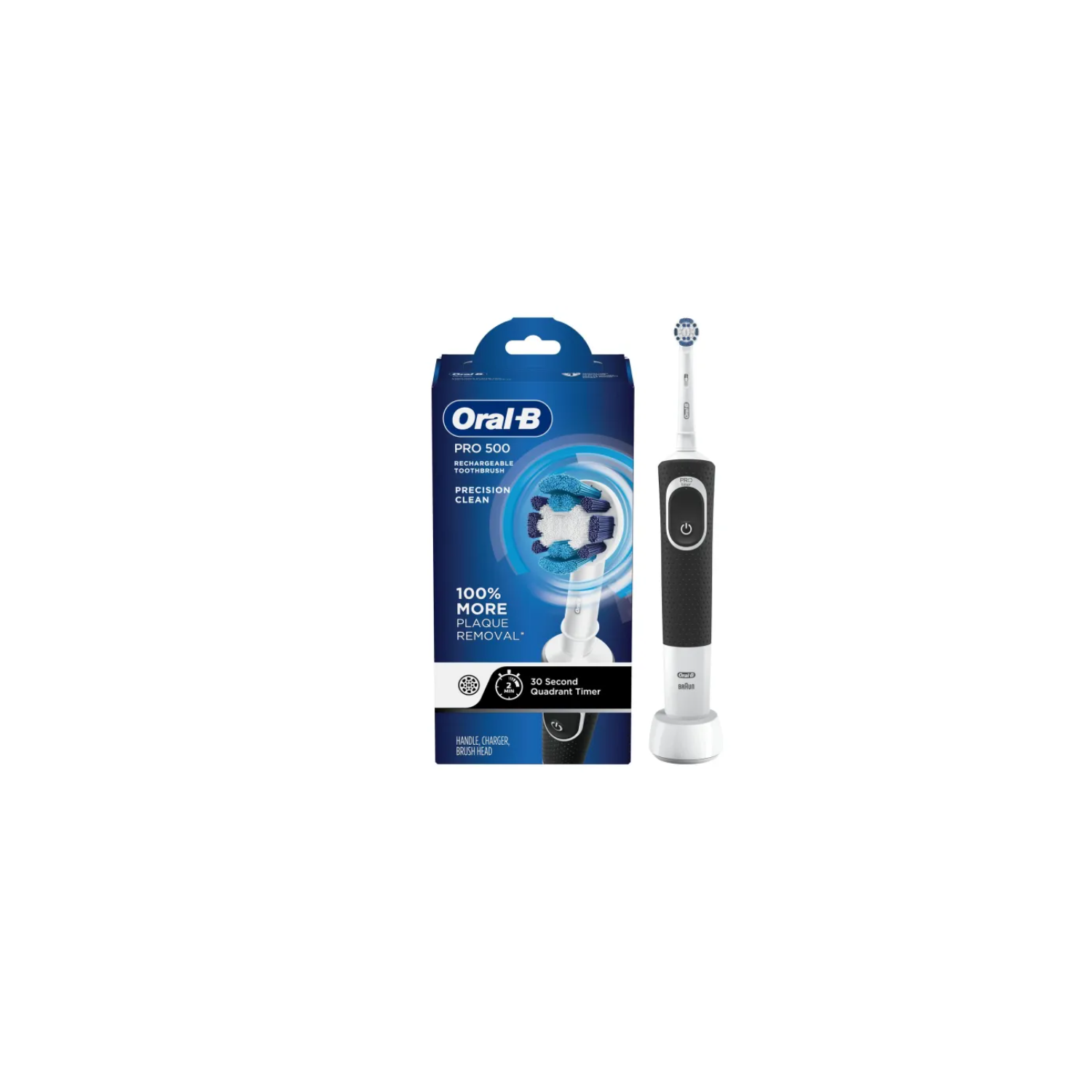 Oral-B Pro 500 Power Rechargeable Electric Toothbrush Powered by Braun