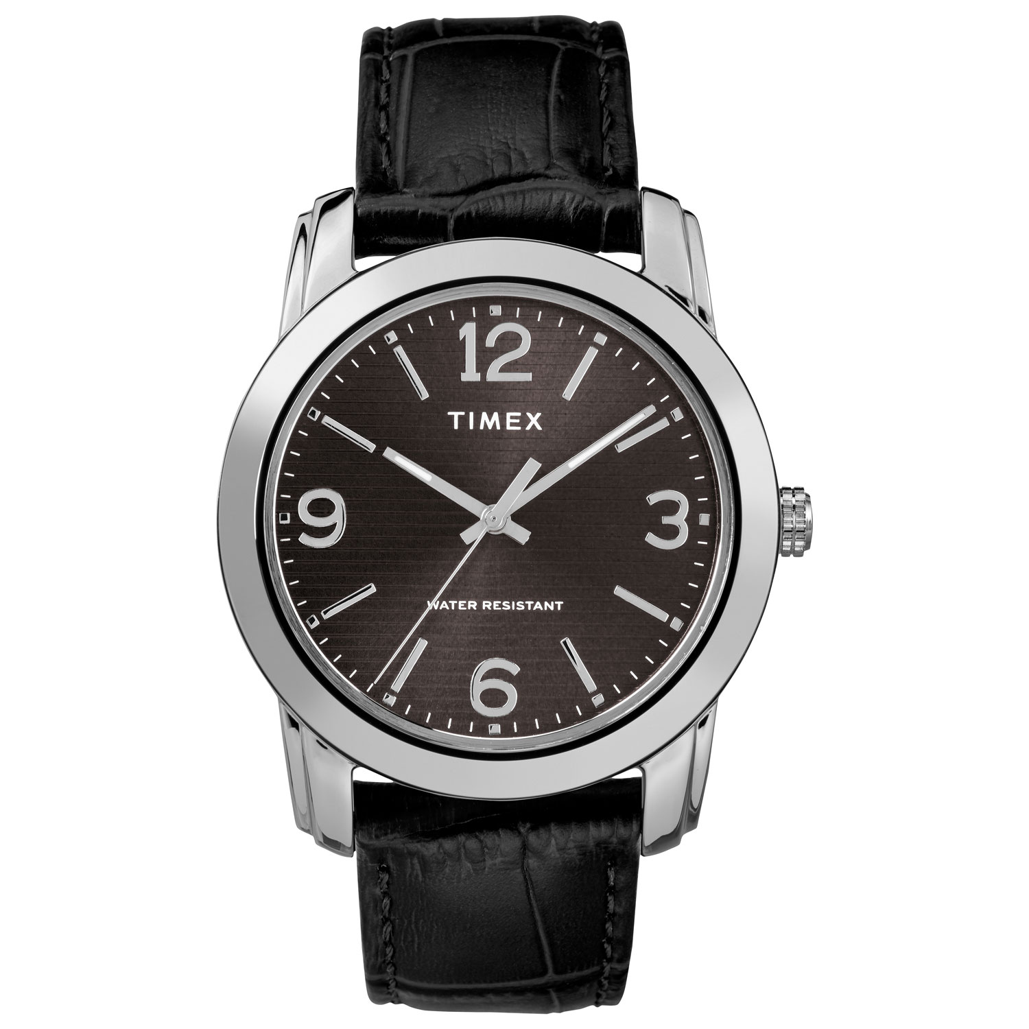 Montre décontractée de 39 mm pour hommes de Timex - Noir/Argenté