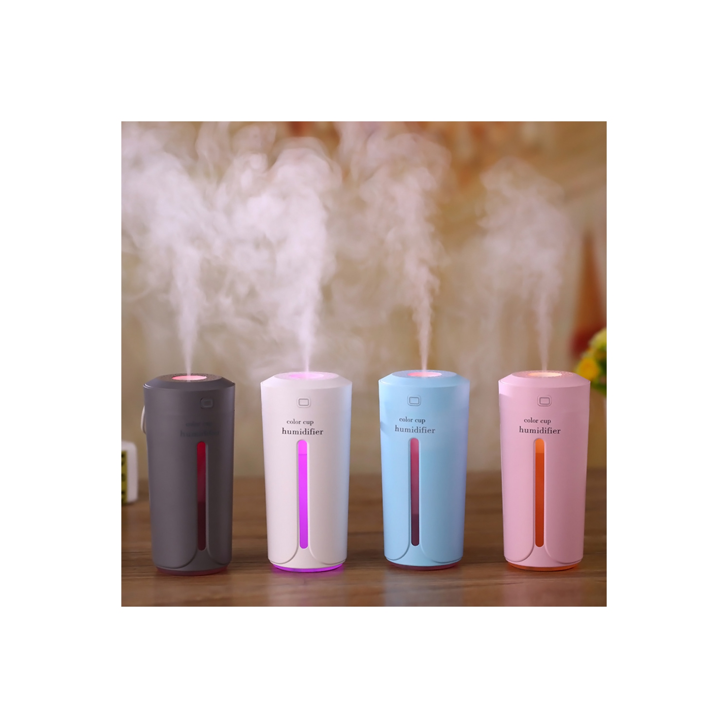 Humidificateur portatif à DEL Moisture de nuit alimenté par USB – axGear