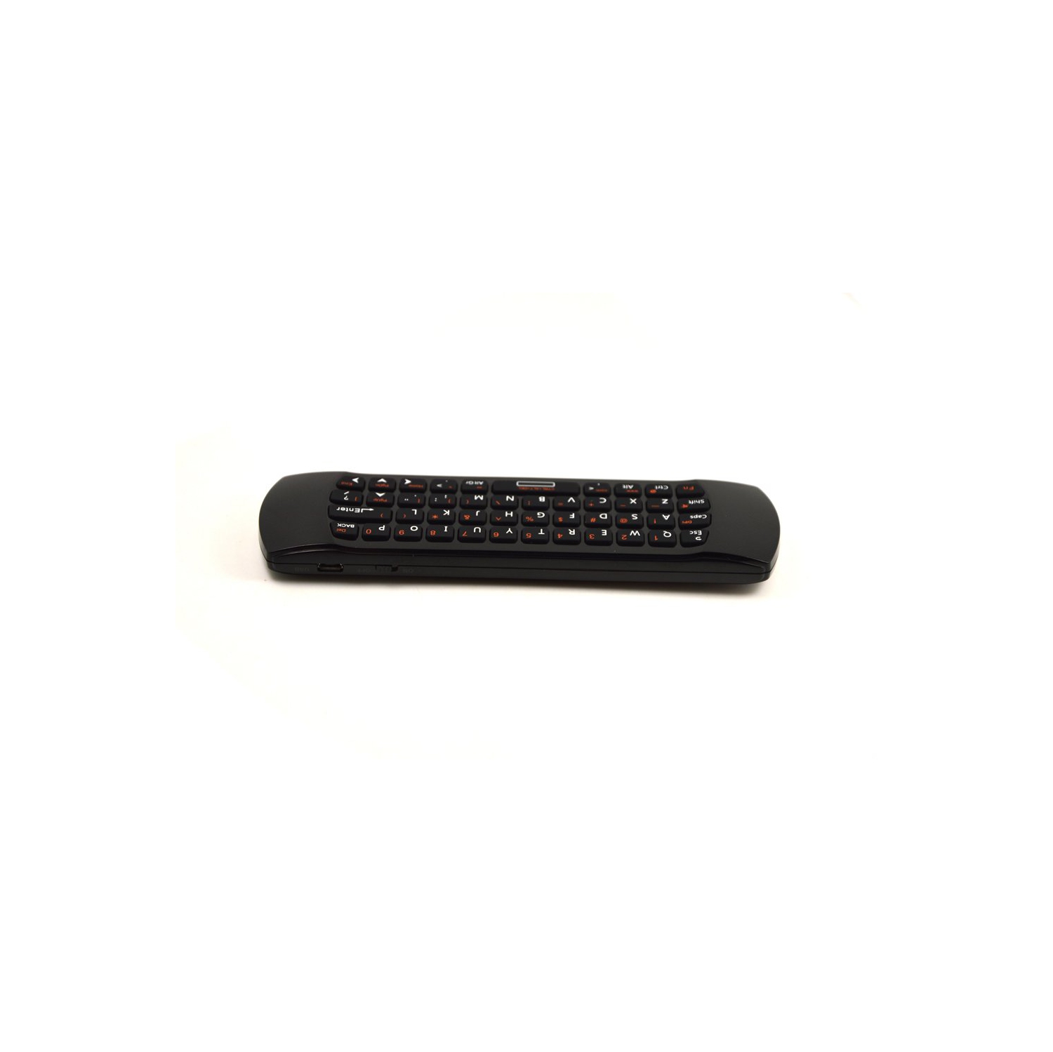 Rii Mini i25 Multifunction Mini Wireless 2.4GHz Air Mouse Keyboard K25 Infrared Remote Control, Black