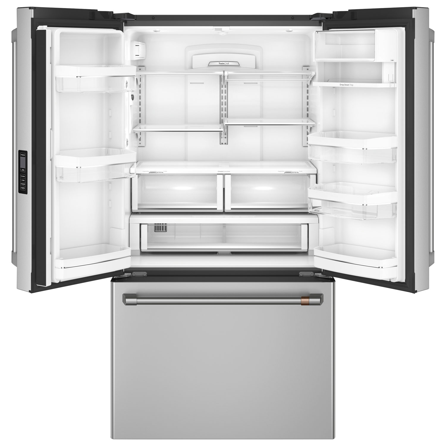 Café 36" 23.1 Cu. Ft. Counter-Depth French Door Refrigerator - Stainless Steel