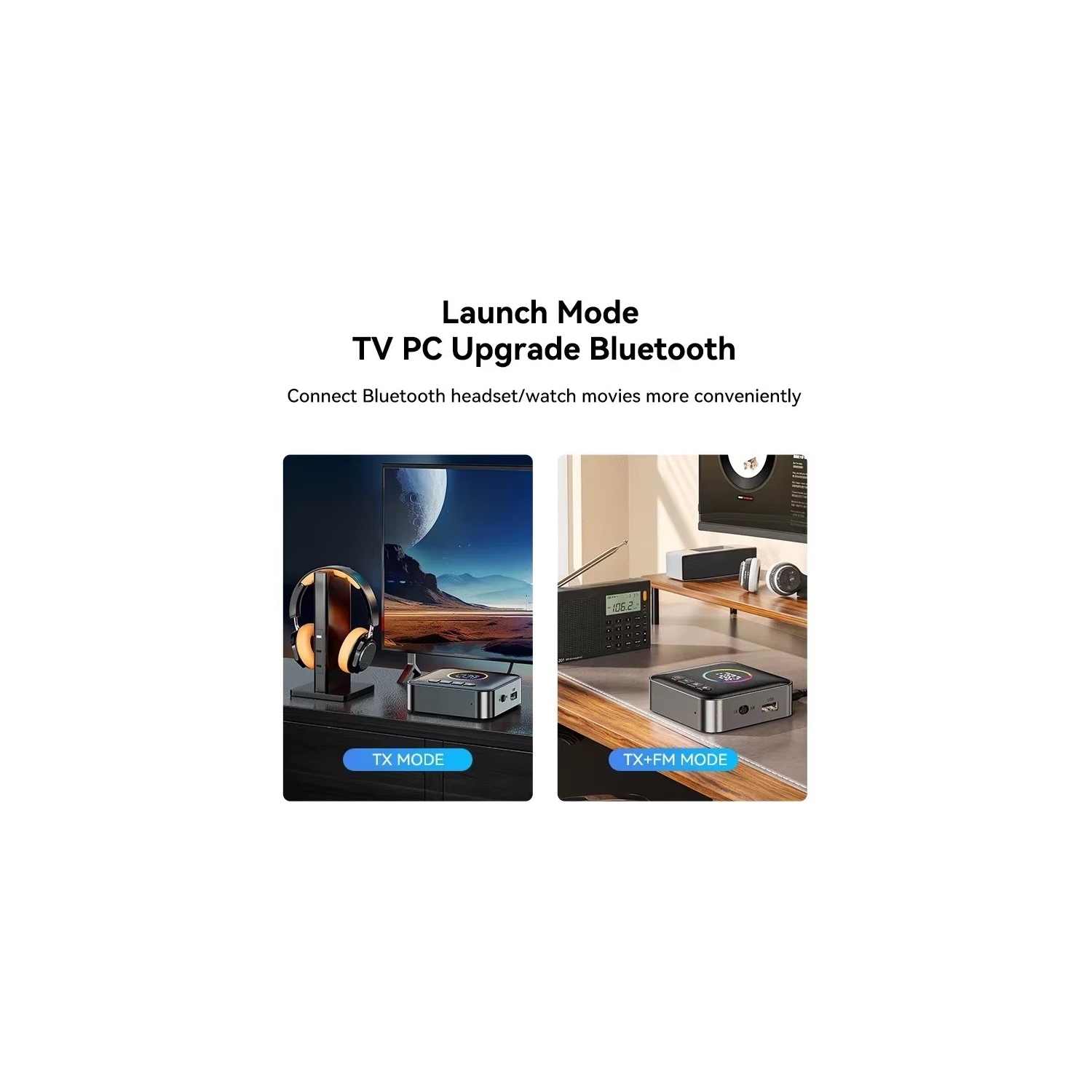 Récepteur Bluetooth 1Mii B06 plus, adaptateur audio sans fil haute fidélité, récepteur Bluetooth 5,1 avec aptX HD 3D à faible latence pour système