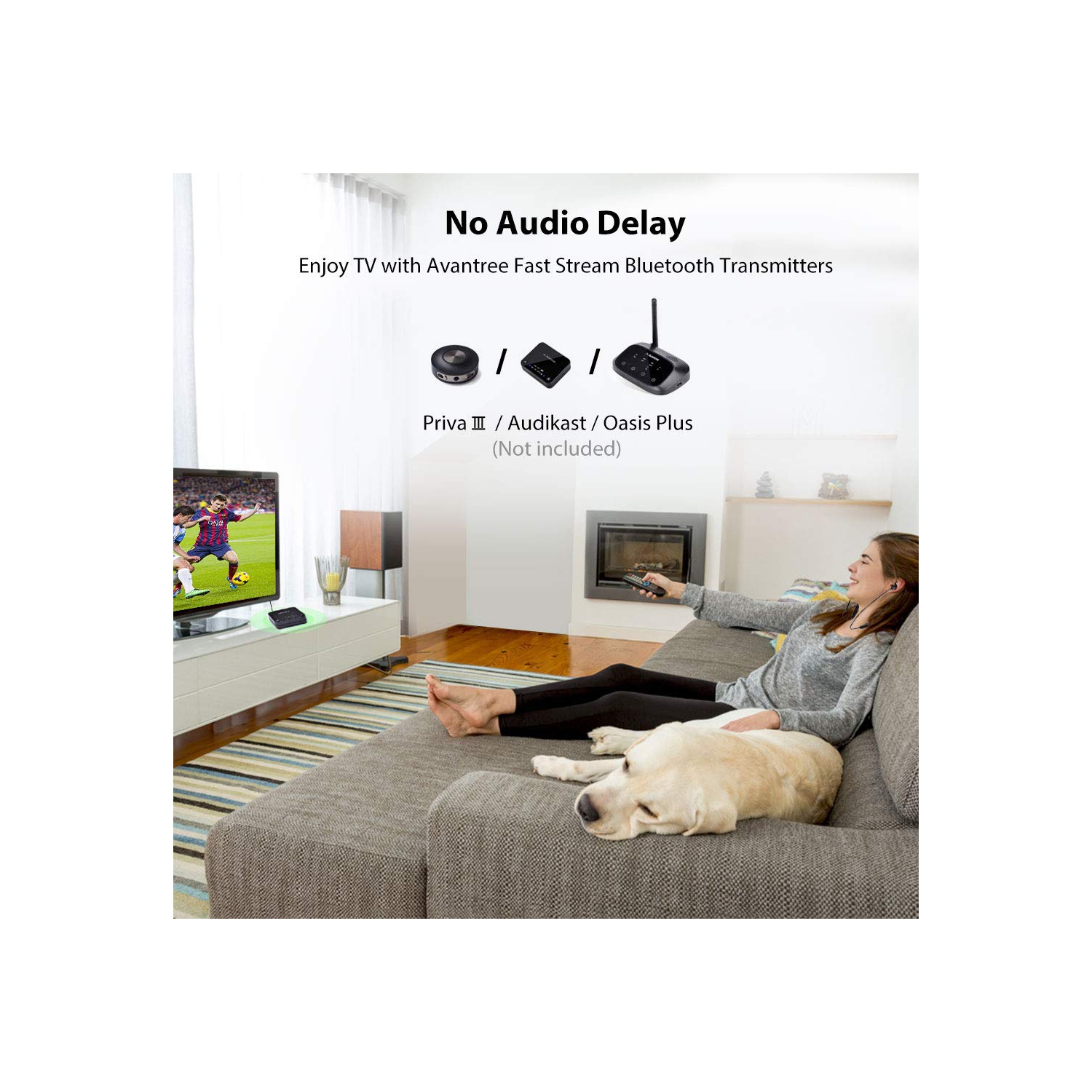 20Hrs Bluetooth Neckband Headphones, No Delay, Magnetic Wireless Earphones with Mic, Light & Comfortable,