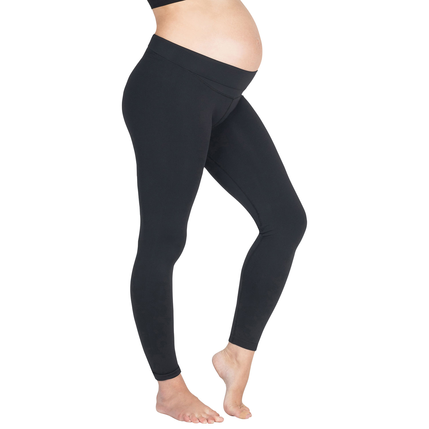 Pantalon de yoga de maternité Ella de Modern Eternity - Grand - Noir