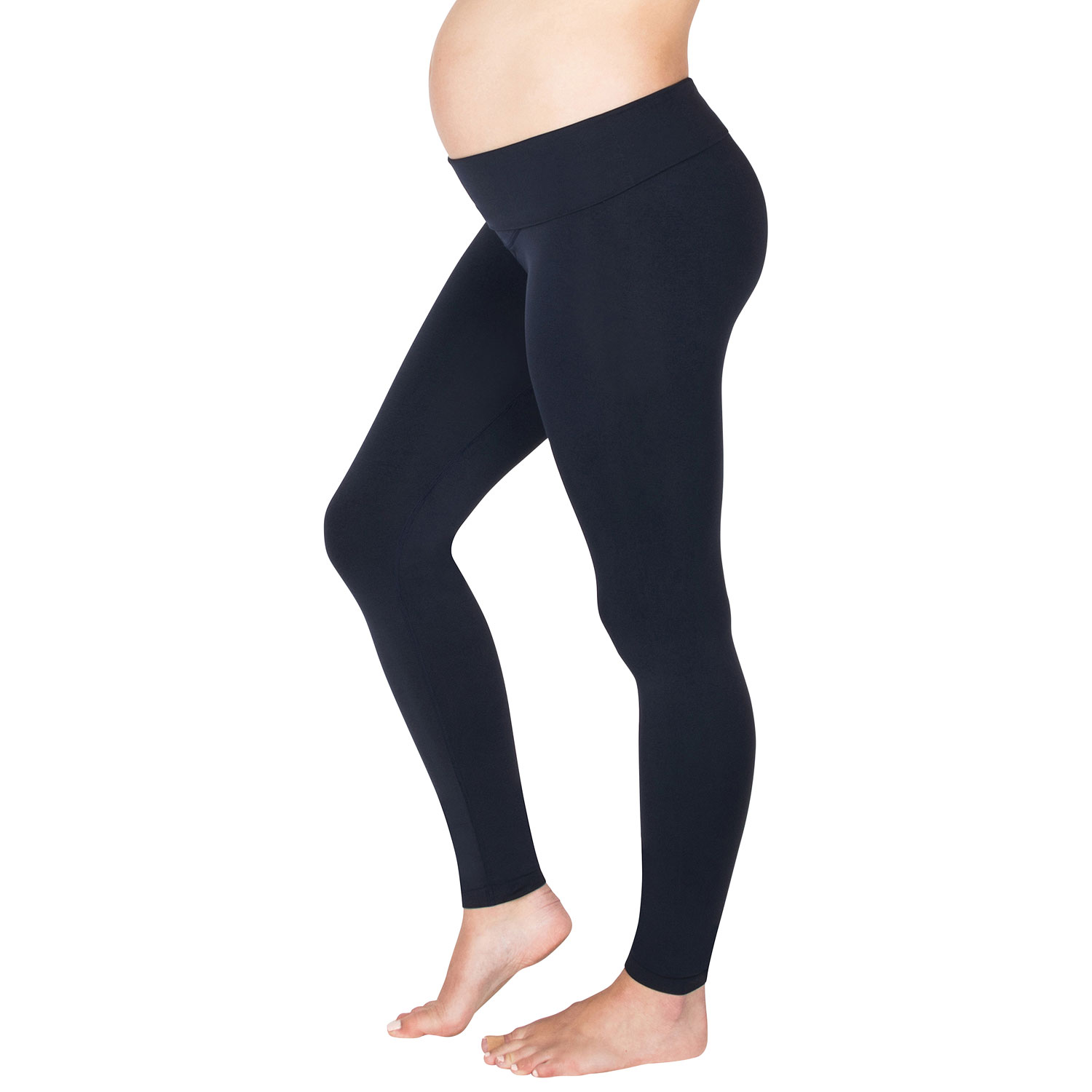 Modern Eternity Ella Yoga Maternity Pants - Large - Navy