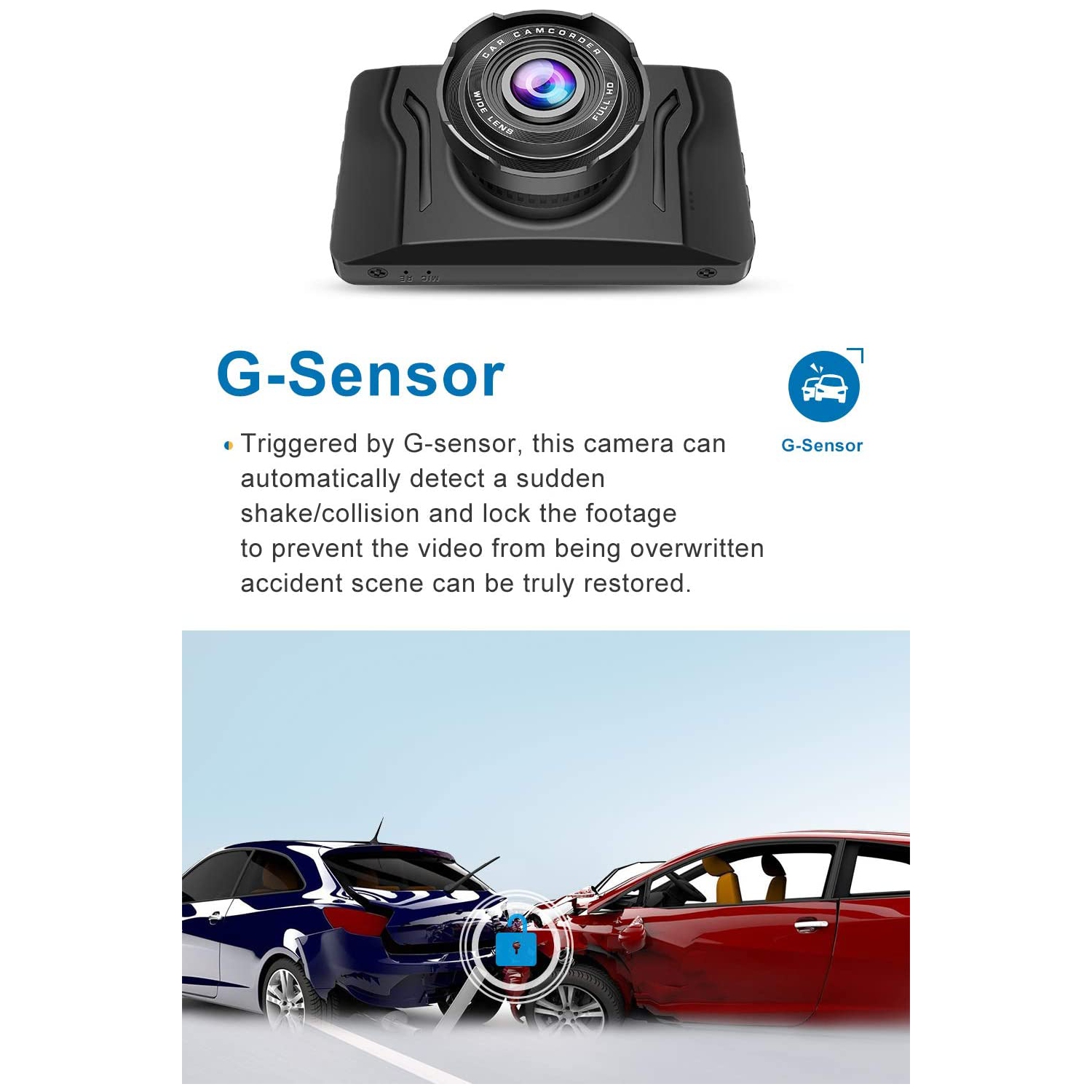 Dash Cam for Cars 1080P FHD Car Dash Camera 2023 New Version Car Camera Recorder Dashboard with 170°Wide Angle, Super Night Version, WDR, Loop