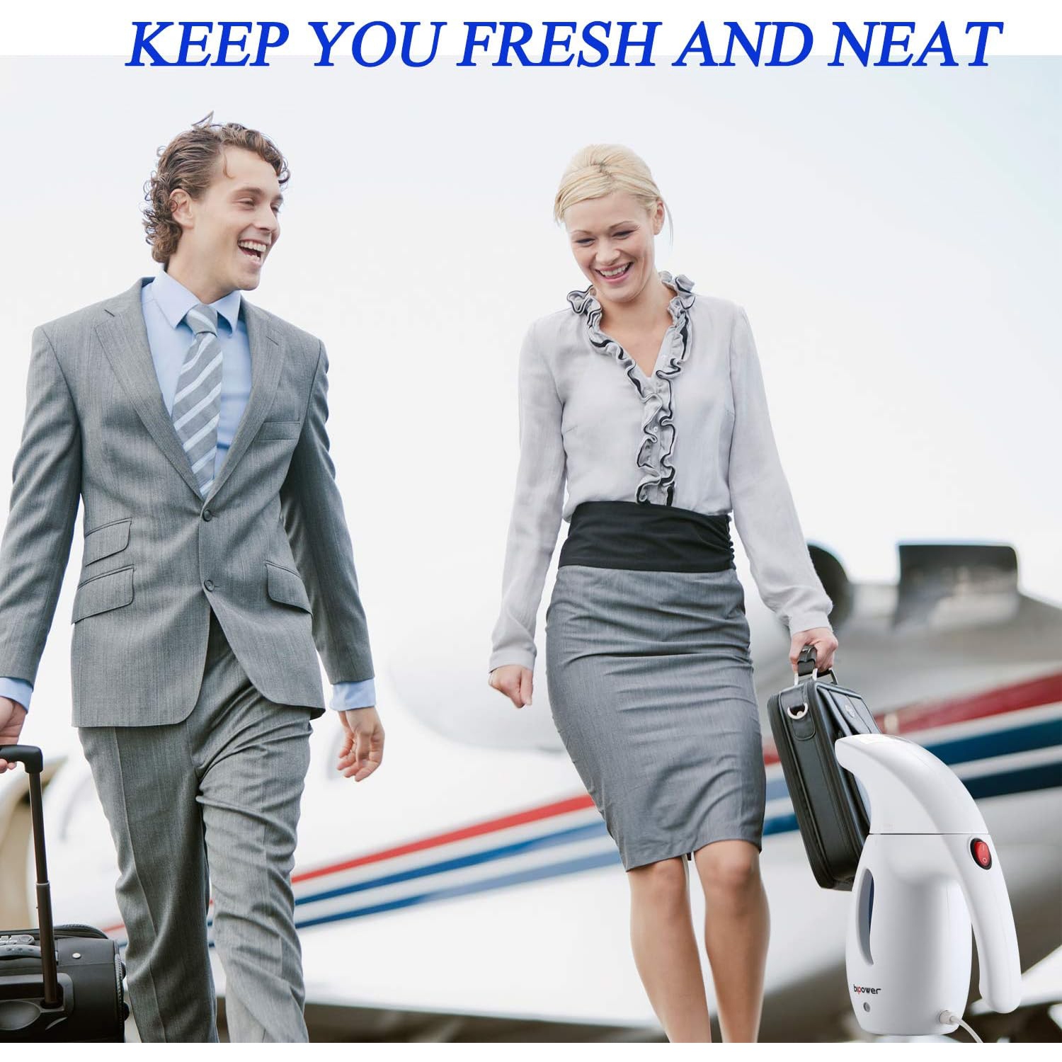 Steamer for Clothes, Powerful Handheld Clothes Steamer, Wrinkle Remover, Newest Design, 60 Seconds Heat-Up Garment Steamer for Home and Travel,