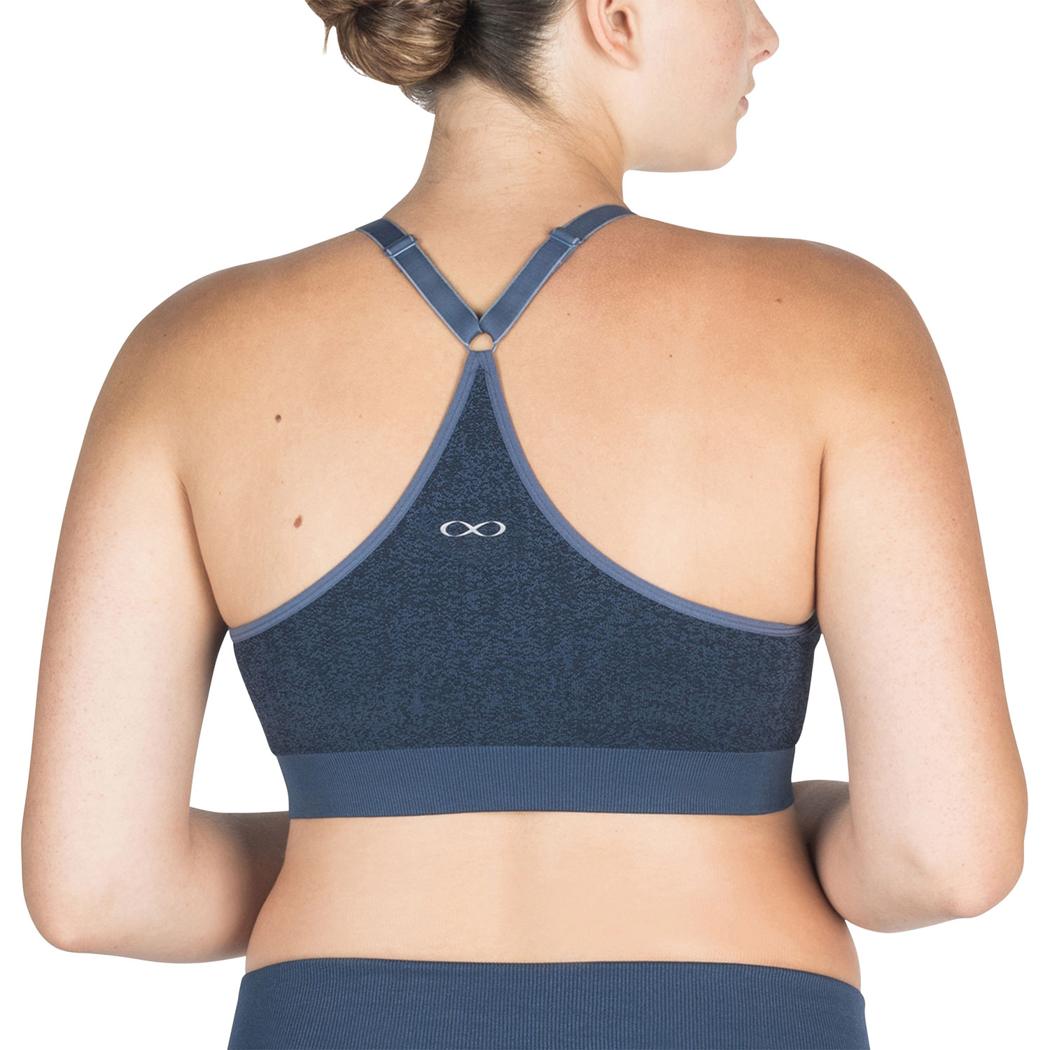 Modern Eternity Bella Active Seamless Nursing Bra - Small - Navy Jacquard