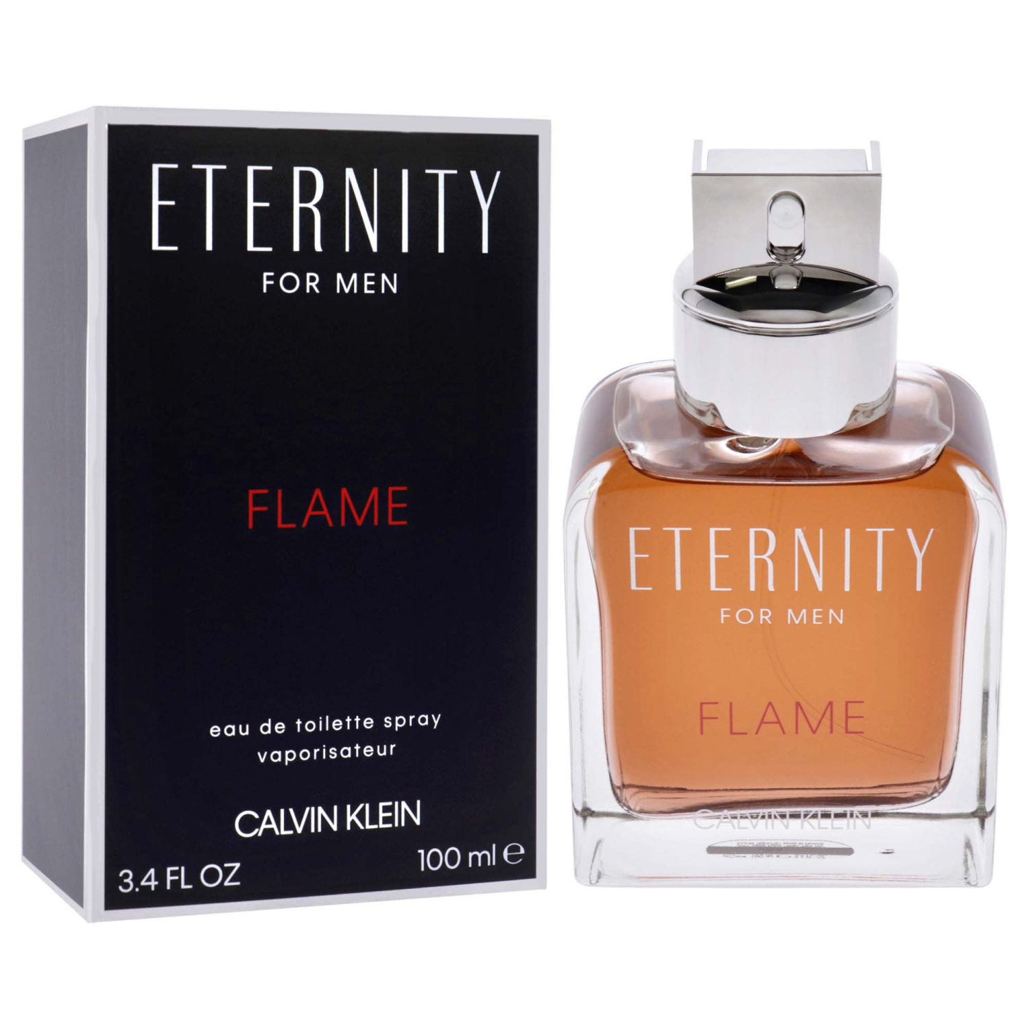 Eternity Flame par Calvin Klein Eau De Toilette Vaporisateur 3.4 oz