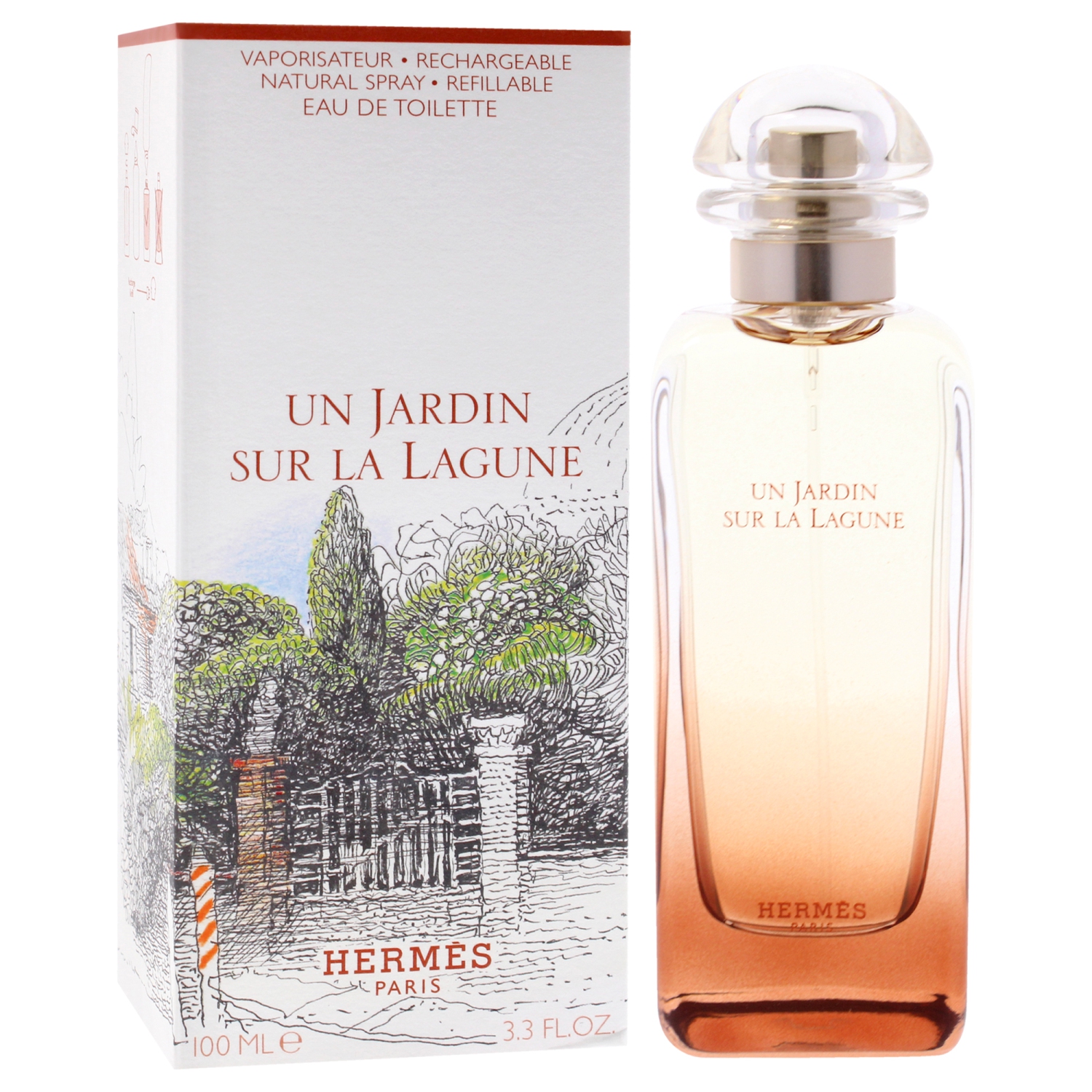 Un Jardin Sur La Lagune by Hermes Eau De Toilette Spray 3.3 oz