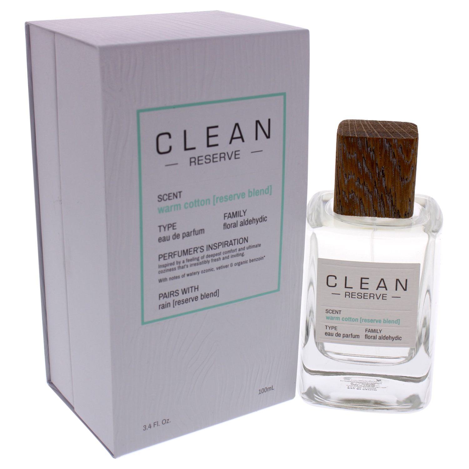 Clean Reserve Warm Cotton by Clean Eau De Parfum Spray (Women) 3.4