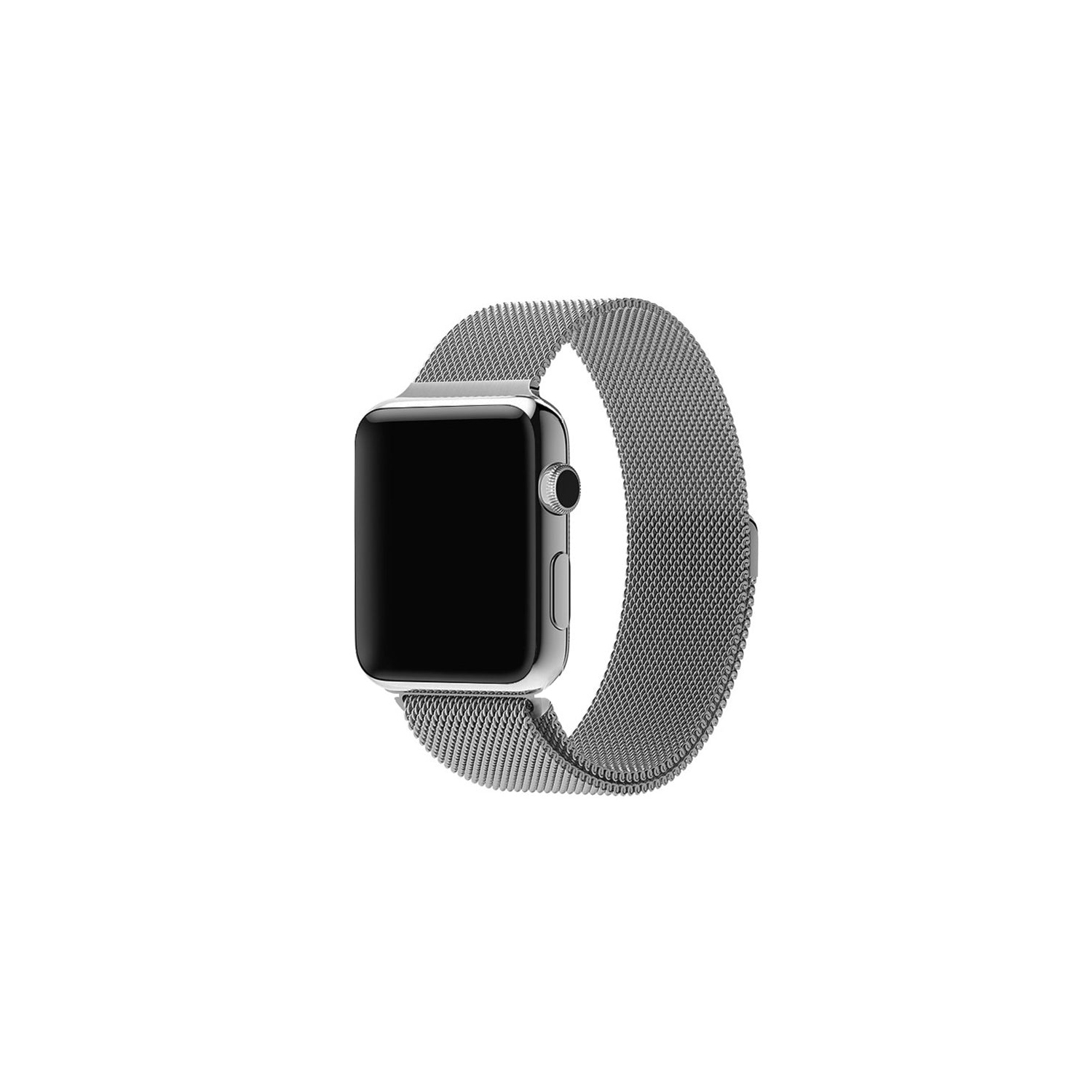 Bracelet gris à fermoir magnétique Milan de PANDACO pour Apple Watch 42&nbsp;mm/44&nbsp;mm/45&nbsp;mm/46&nbsp;mm/49&nbsp;mm