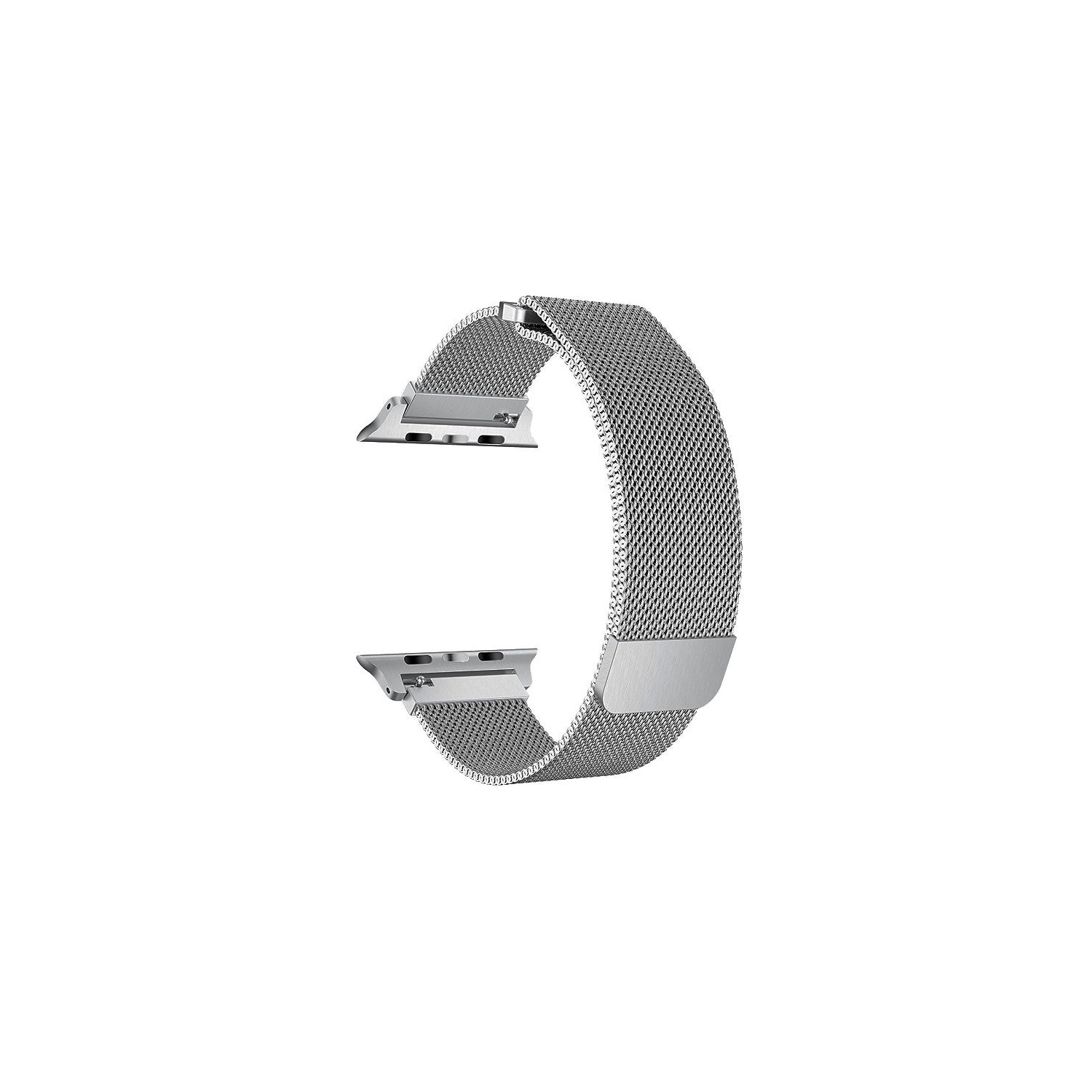 Bracelet gris à fermoir magnétique Milan de PANDACO pour Apple Watch 42&nbsp;mm/44&nbsp;mm/45&nbsp;mm/46&nbsp;mm/49&nbsp;mm