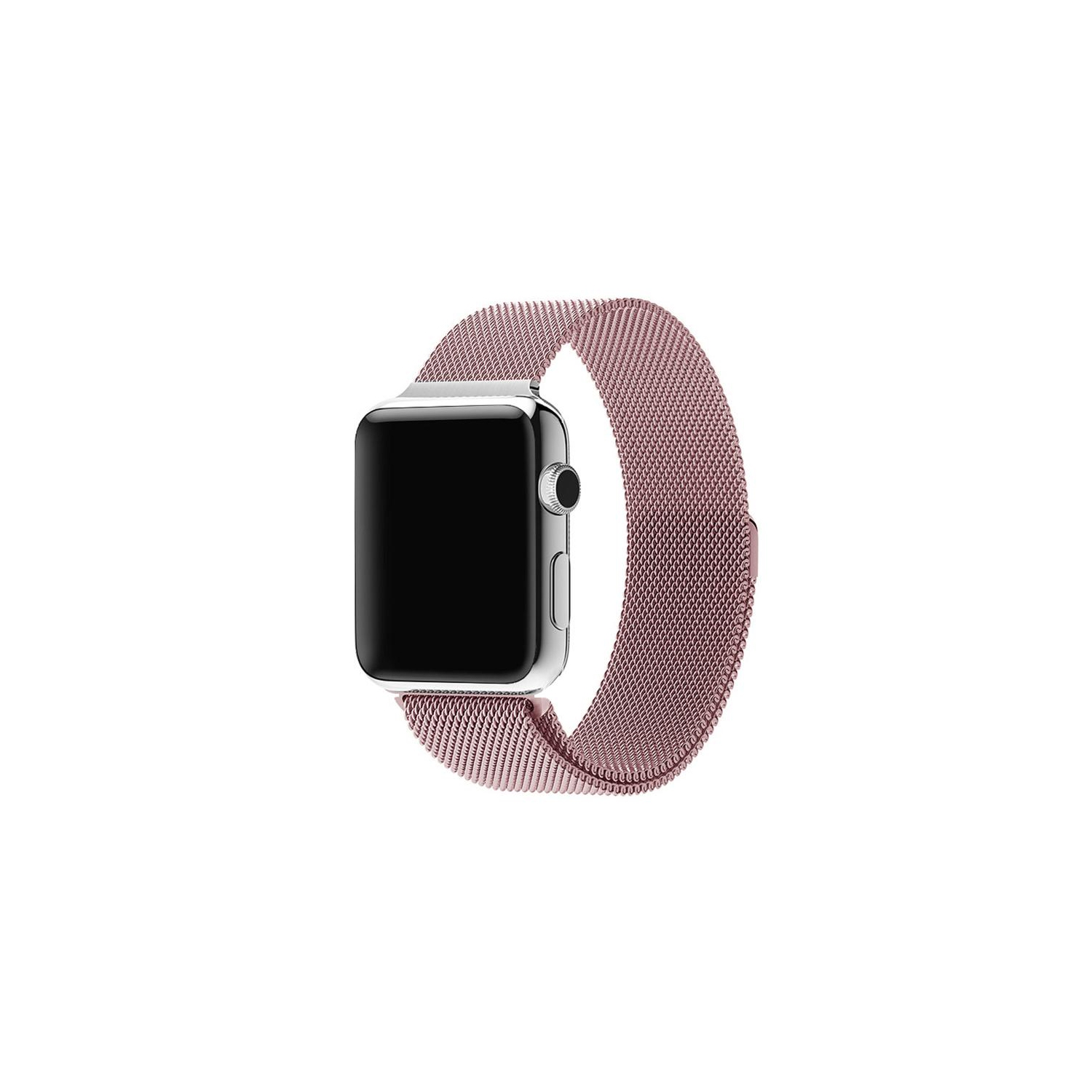 Fermoir magnétique rose doré Milan de PANDACO pour Apple Watch 38&nbsp;mm/40&nbsp;mm/41&nbsp;mm/42&nbsp;mm