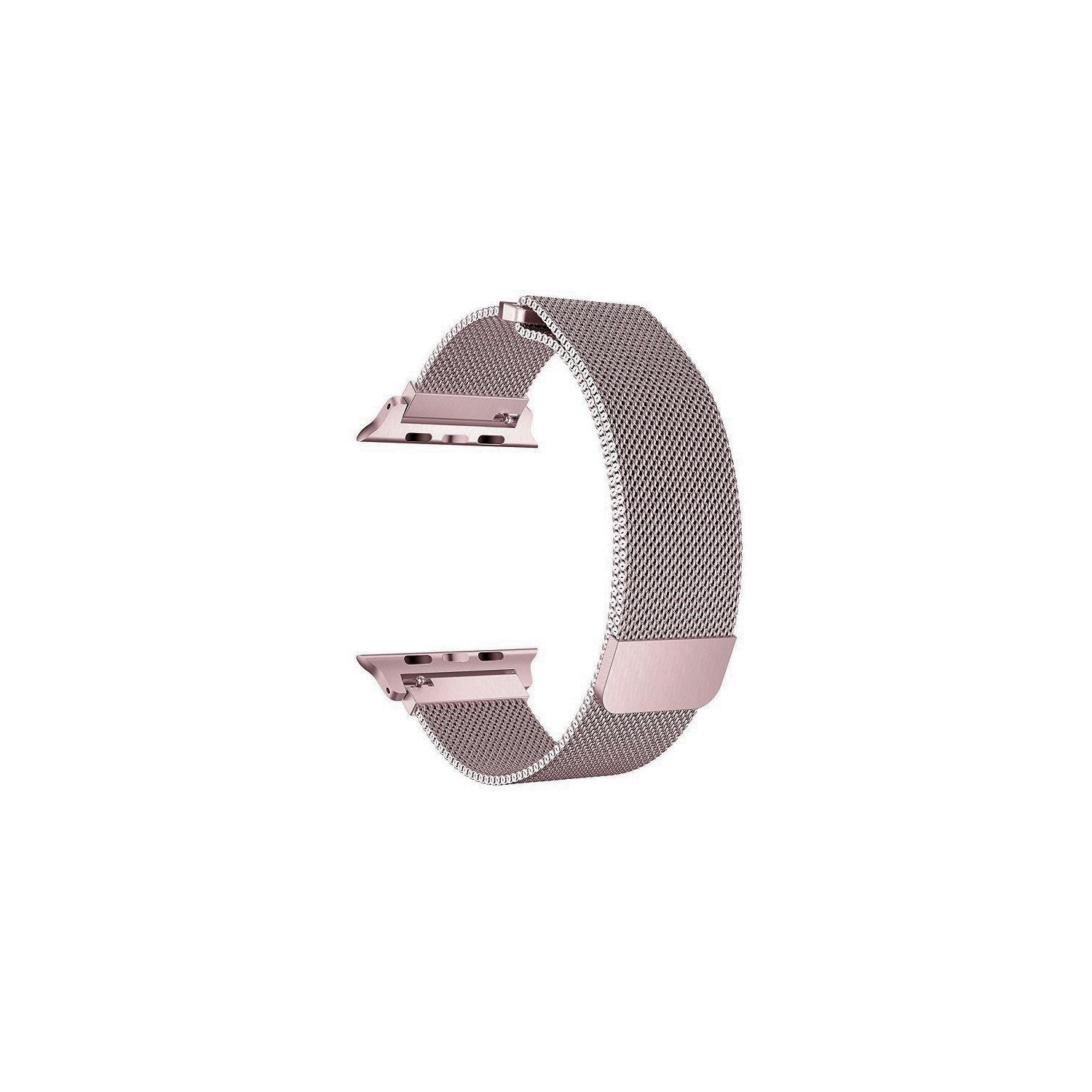 Bracelet rose doré à fermoir magnétique Milan de PANDACO pour Apple Watch 42 mm/44 mm/45 mm/46 mm/49 mm