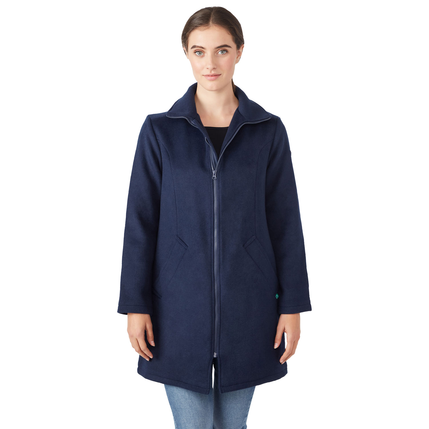 Manteau de maternité en laine Khloe de Modern Eternity - Moyen - Bleu marine