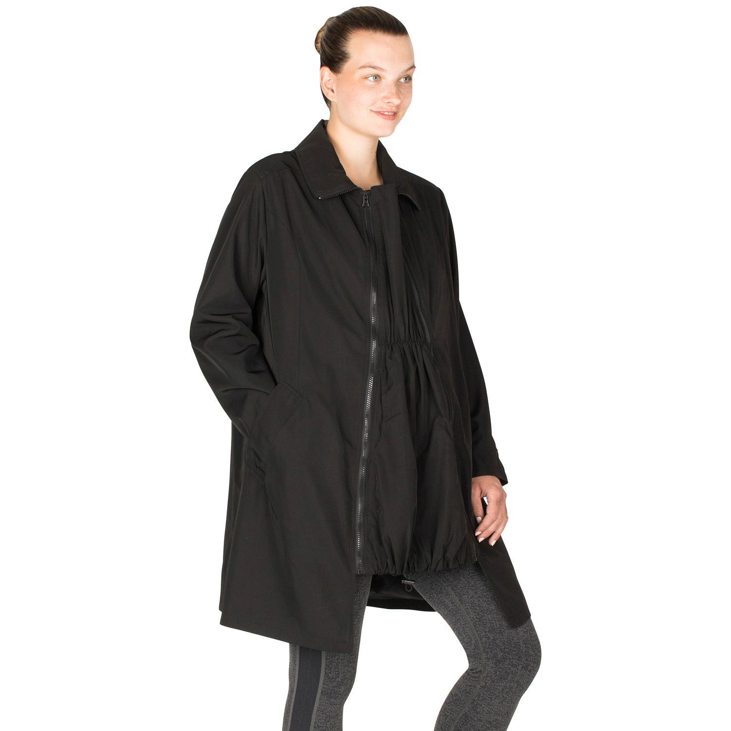 Manteau imperméable de maternité Avelynne de Modern Eternity - Petit - Noir
