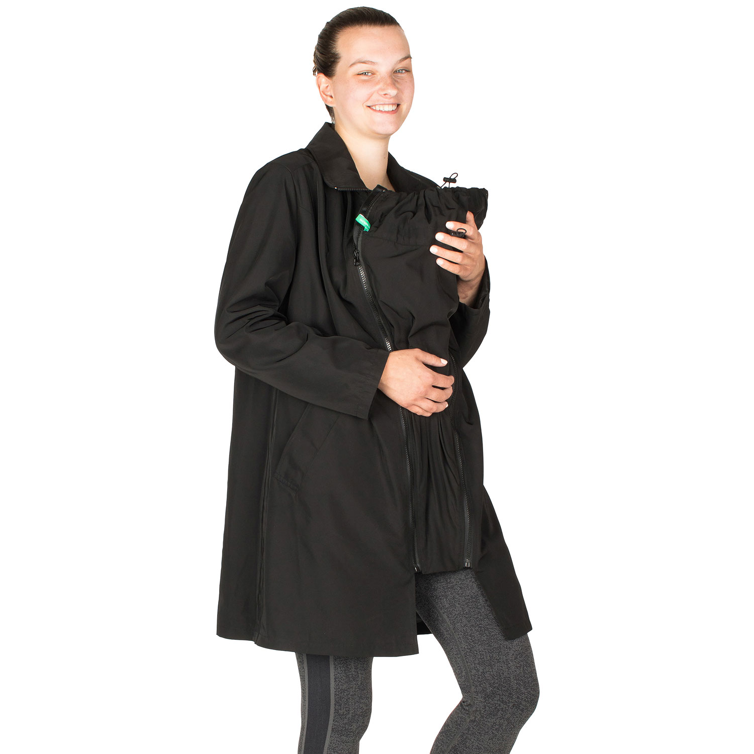 Manteau imperméable de maternité Avelynne de Modern Eternity - Petit - Noir
