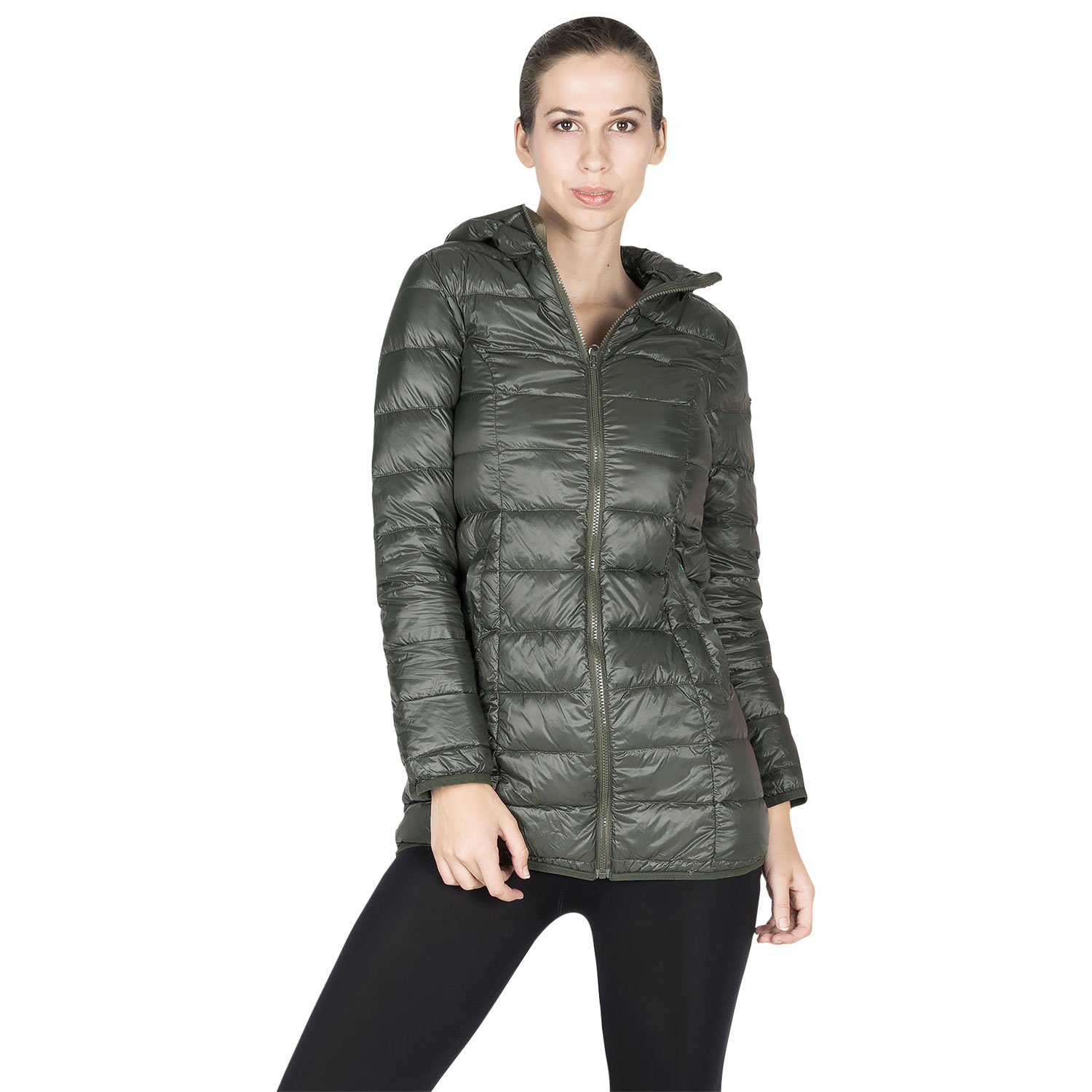 Manteau de maternité en duvet Ashley de Modern Eternity - Grand - Vert kaki