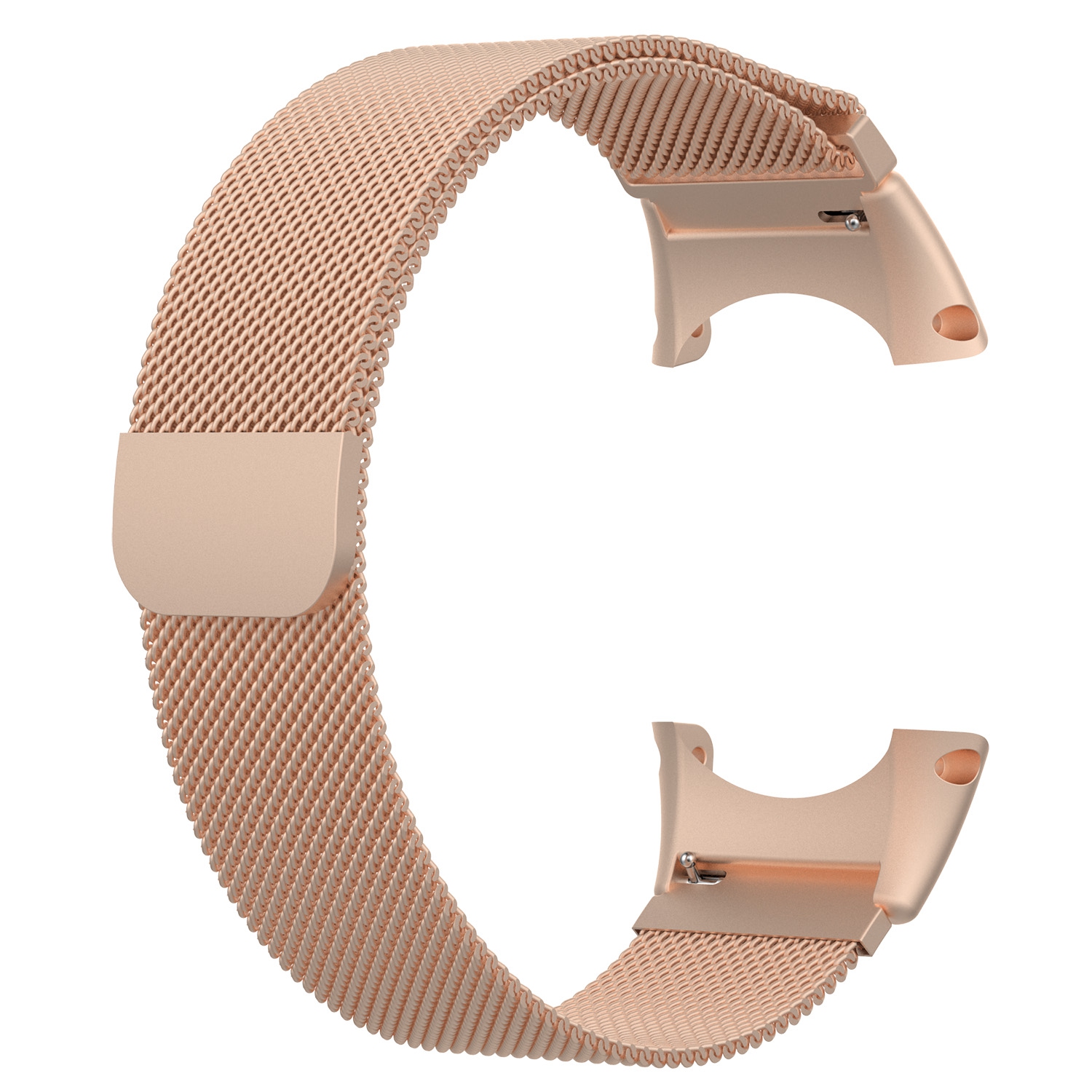 StrapsCo Milanese Mesh Metal Stainless Steel Watch Band Strap Compatible with Suunto Core - Rose Gold