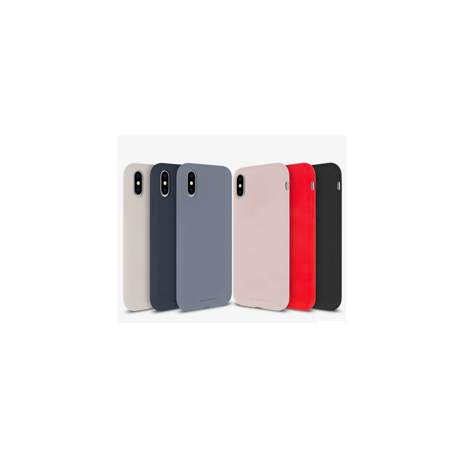Iphone X/XS Mercury Silicone Case, Stone