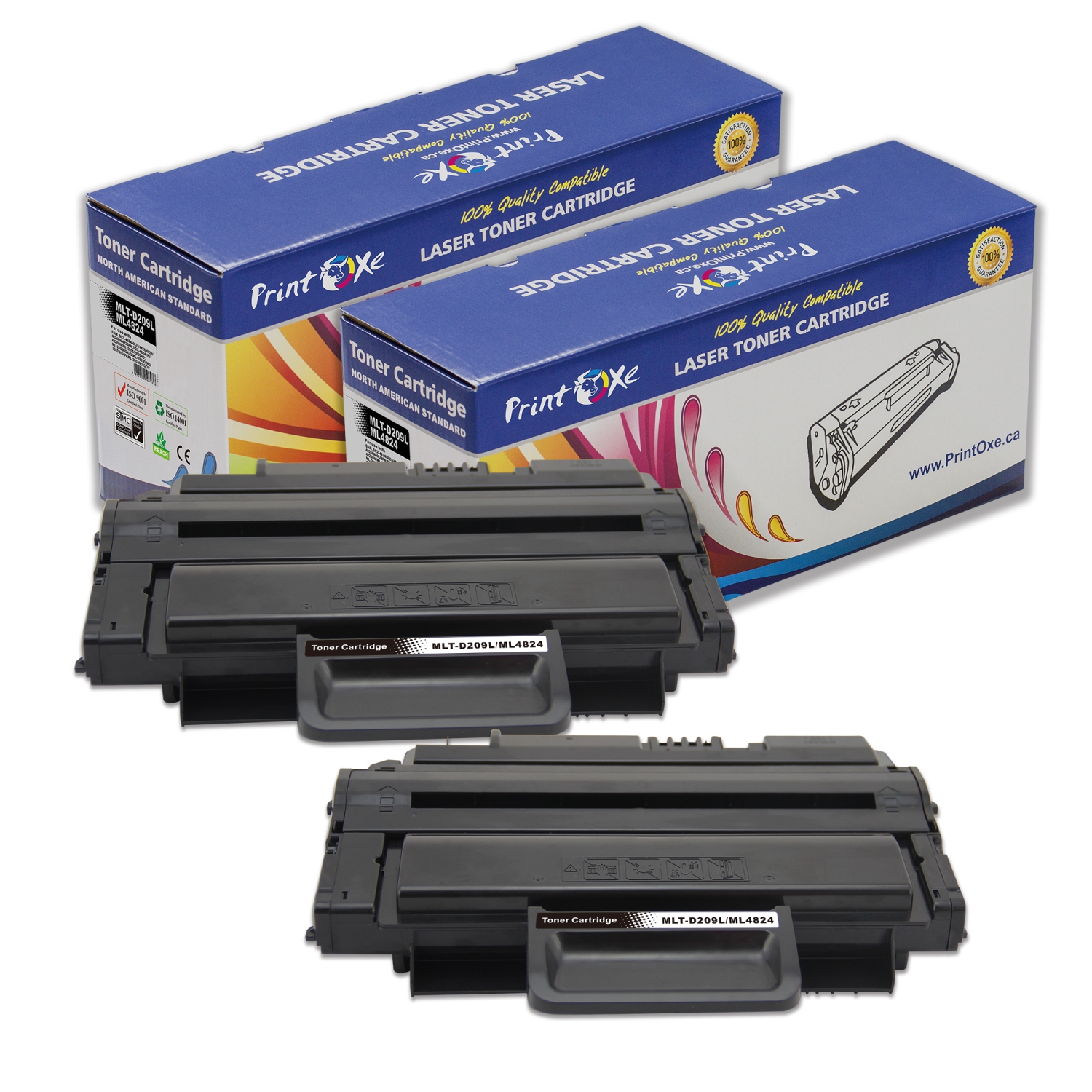 MLT D209L Compatible 2 Toner Cartridges MLT-D209L Each Yield 5,000 Pages D209 for Samsung ML 2855ND and SCX 4824FN / 4826FN / 4828FN