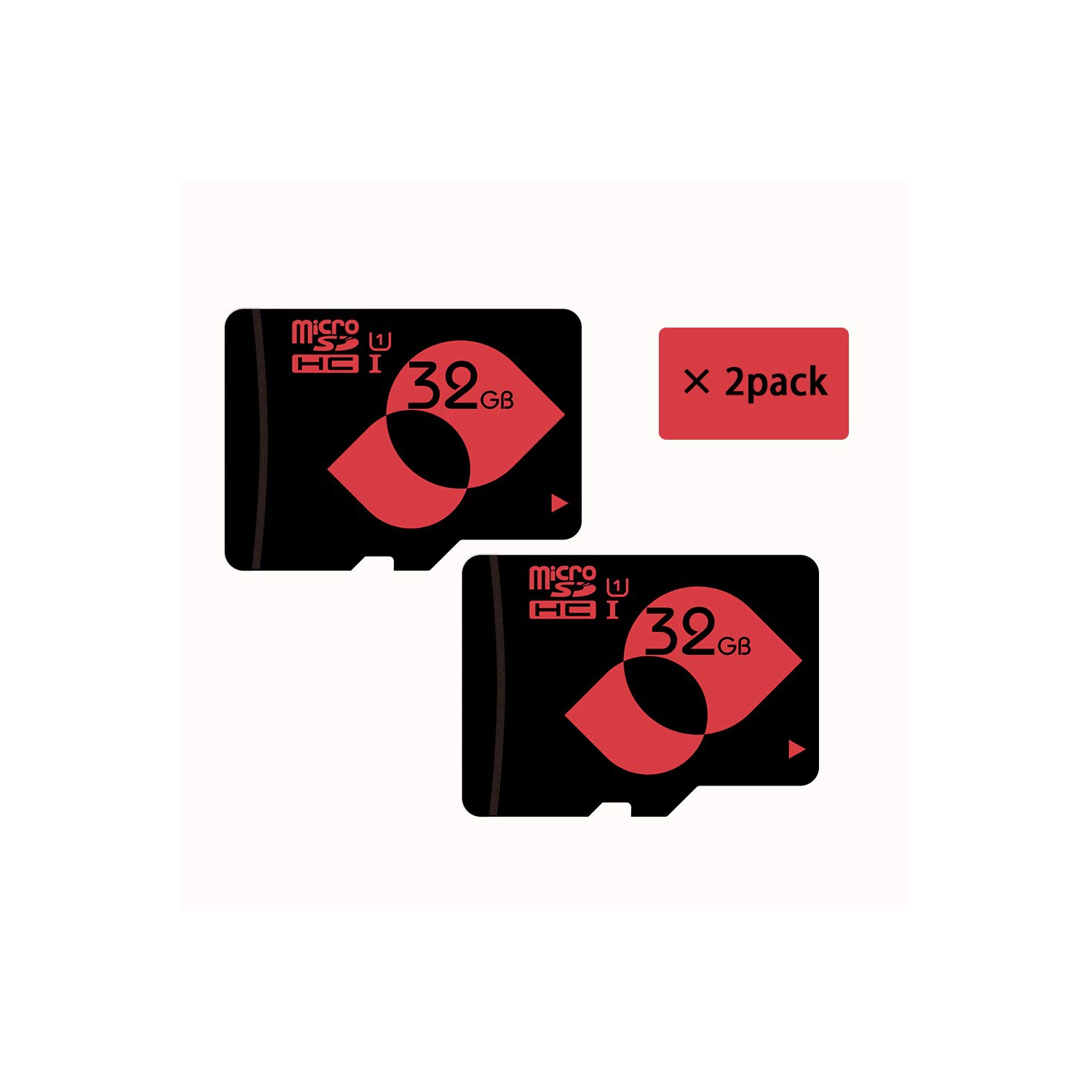 2 PACK Micro SD Card 32GB, Gopro Memory Card - Speed up to 45 MB/s 32GB TF Card with SD Adapter for Wyze Cam/Galaxy Note