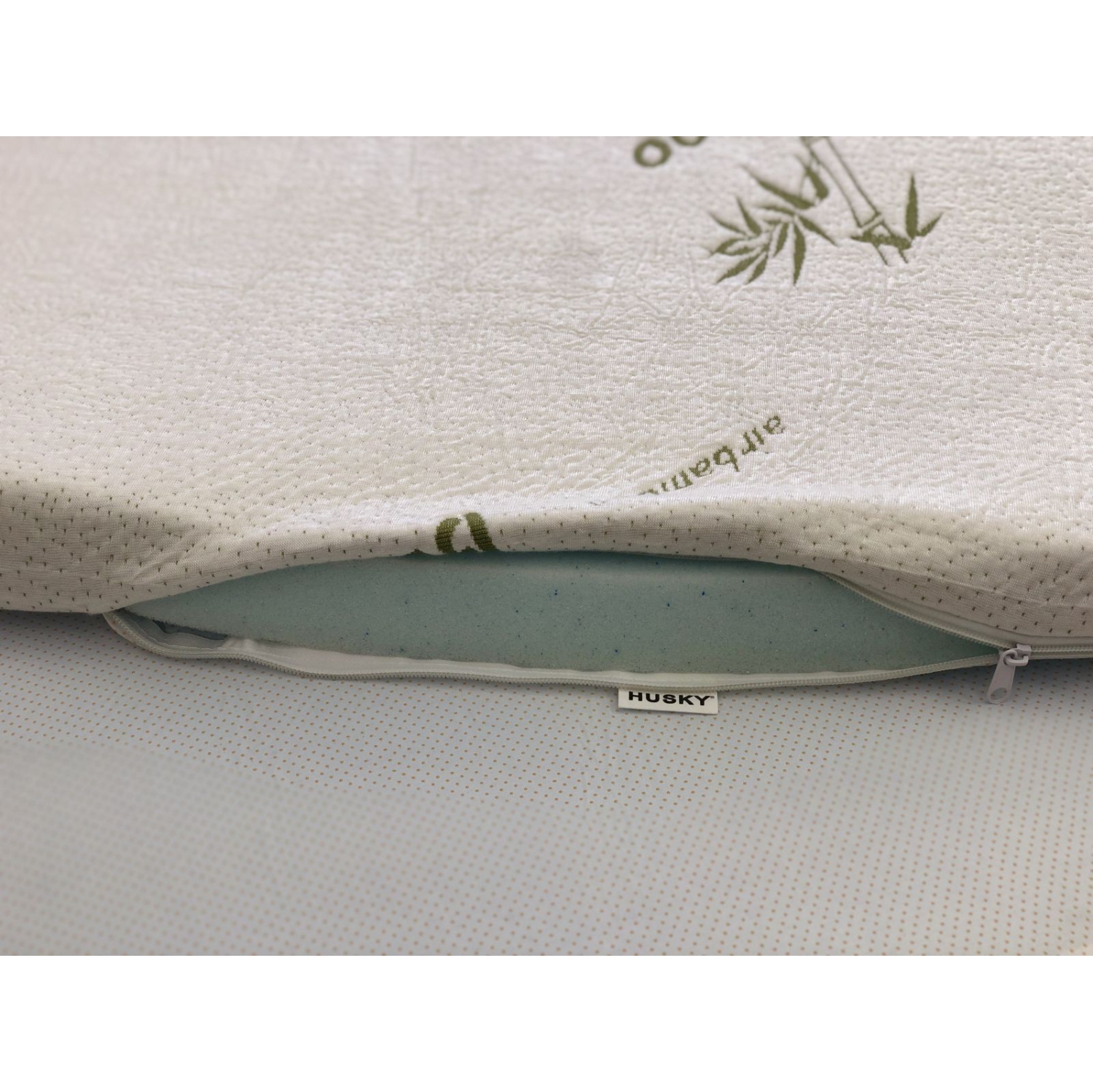 Husky® Five Star Comfort - Cool Gel Memory Foam Mattress Topper with Bamboo Cover – King