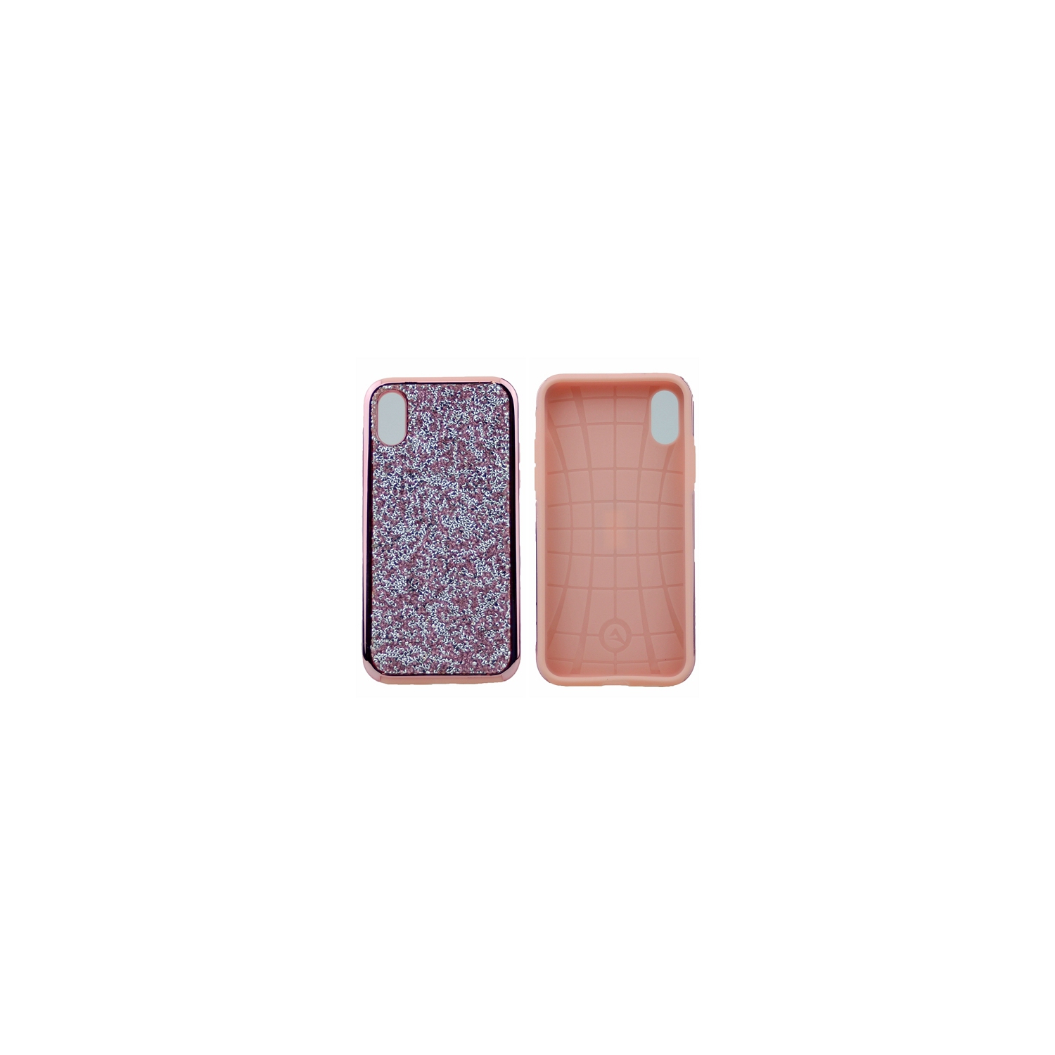 Iphone XS Max Shinny Dual Layer Hybrid Case, Pink