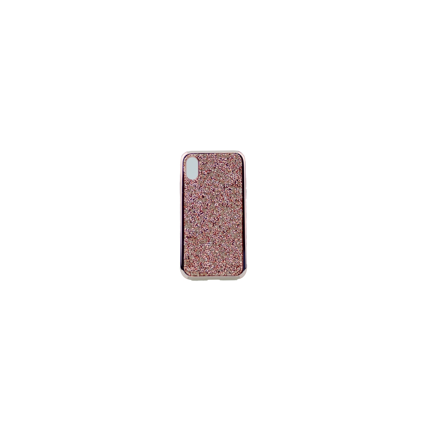 Iphone XS Max Shinny Dual Layer Hybrid Case, Rose Gold