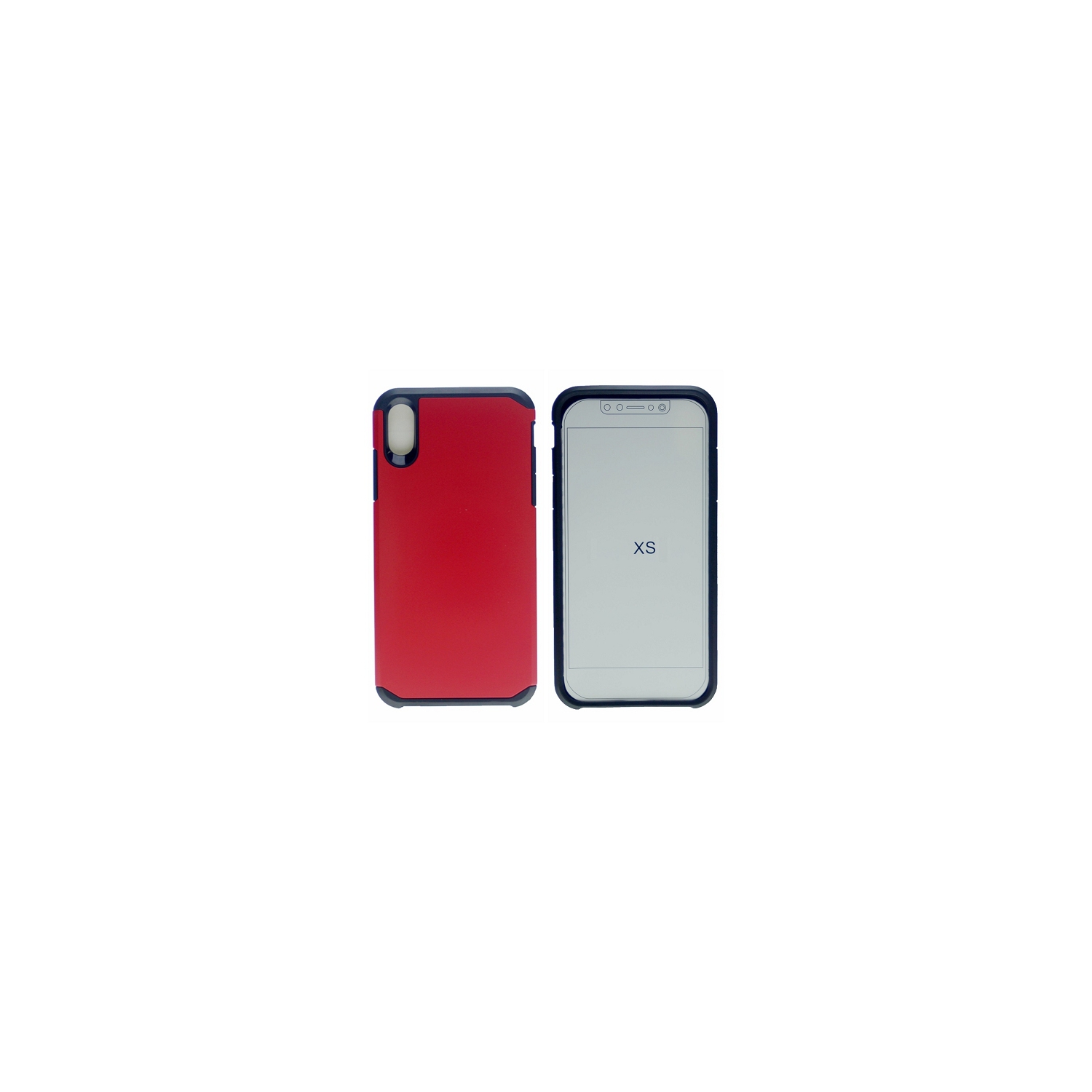 IphoneX/XS Matt Dual Layer Hybrid Case, Red