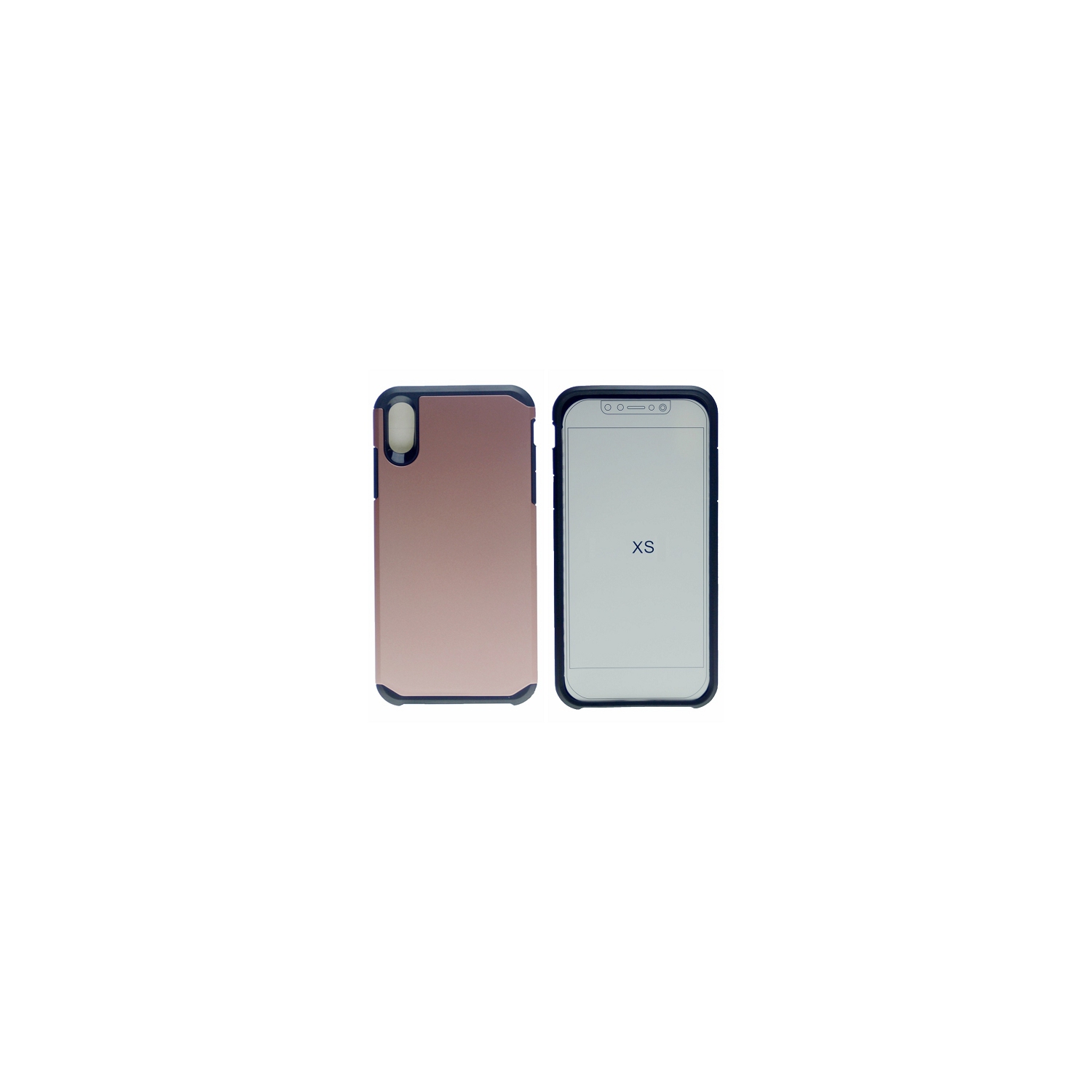 IphoneX/XS Matt Dual Layer Hybrid Case, Rose Gold