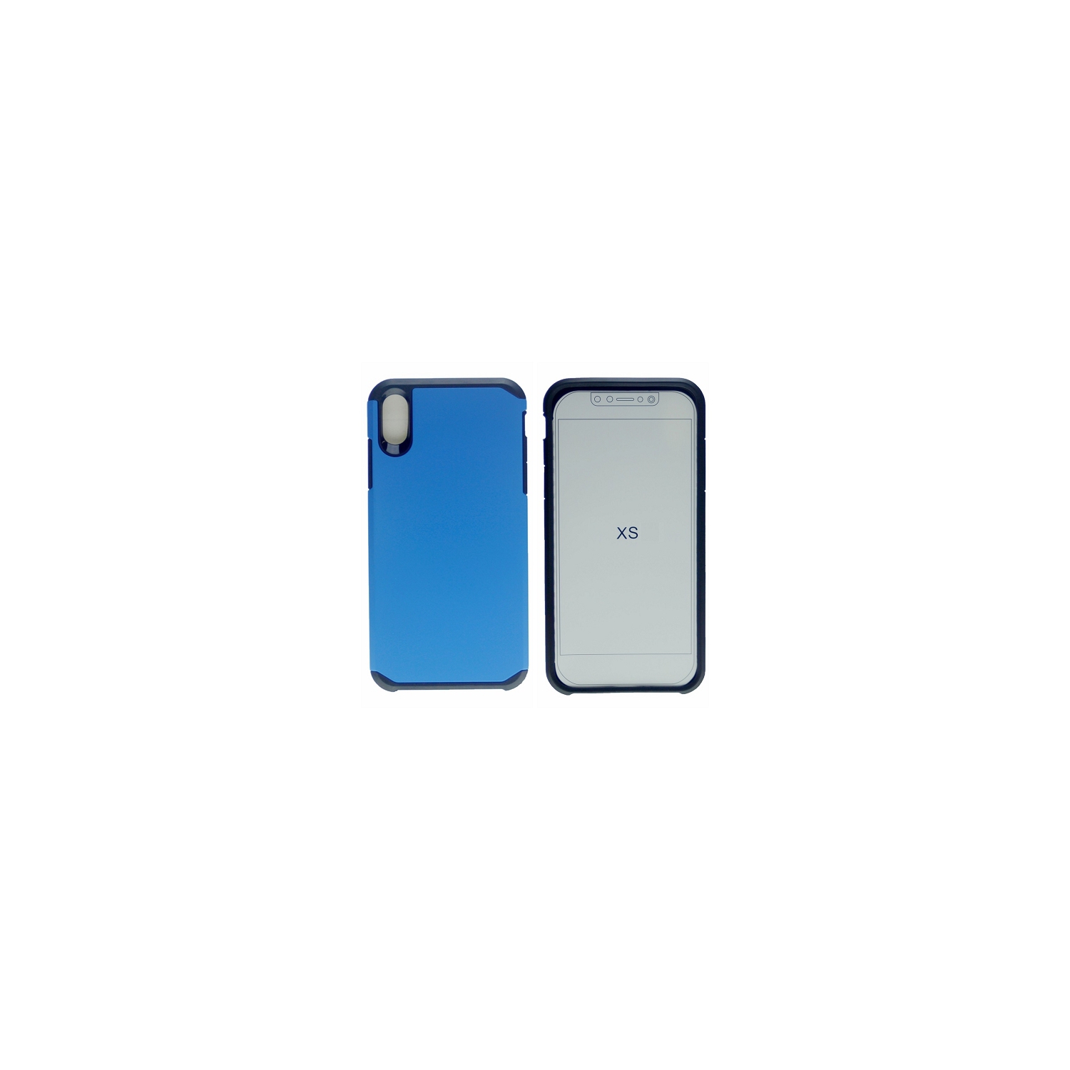 IphoneX/XS Matt Dual Layer Hybrid Case, Blue