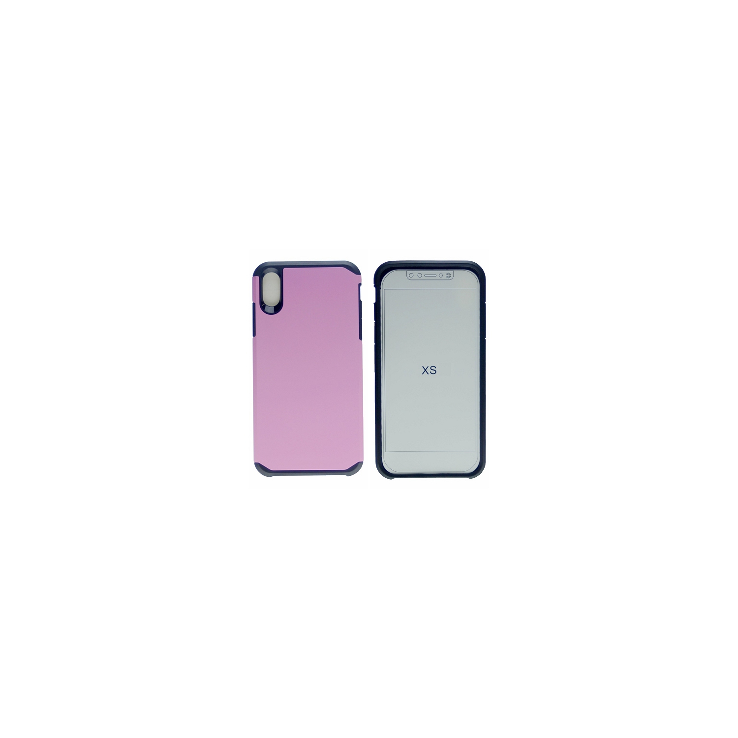 TopSave Iphone X/Xs Matt Dual Layer Hybrid Case, Baby Pink
