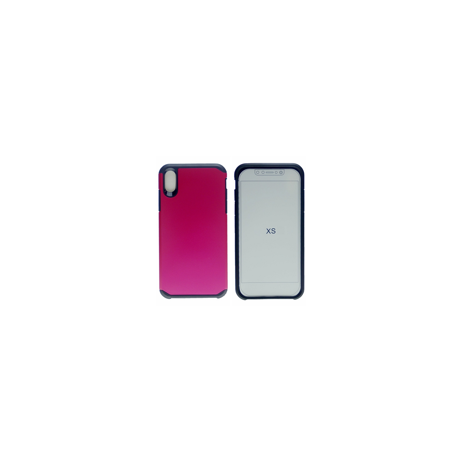 IphoneX/XS Matt Dual Layer Hybrid Case, Hot Pink