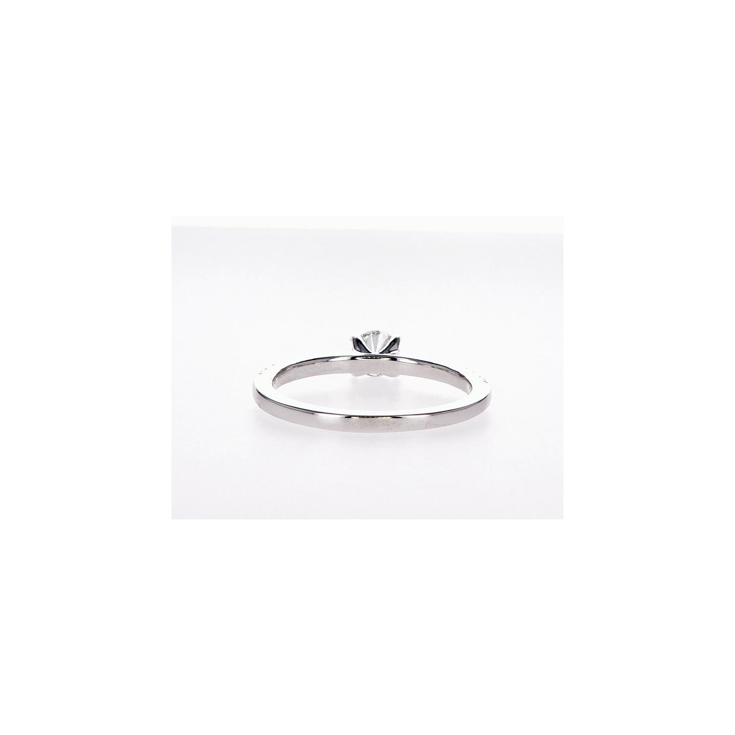 14K Bridal Engagement Round-Cut 0.45Ctw Diamond Ring- Size 7