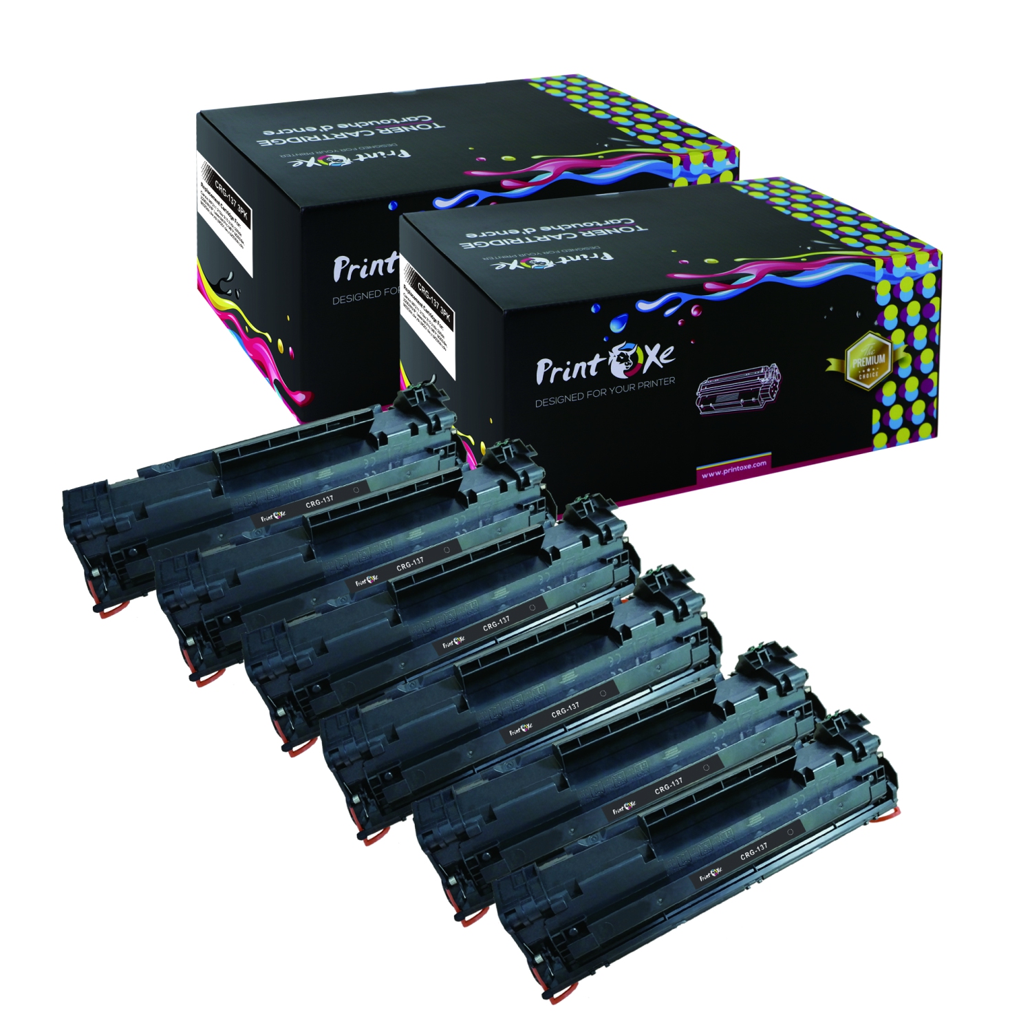 Cartouches de toner compatibles PRINTOXE® CRG 137 6 CRG137 / 9435B001AA pour MF211 MF215 MF216n MF226dn MF229dw / MFP M202dw M225dn M225dw M225n