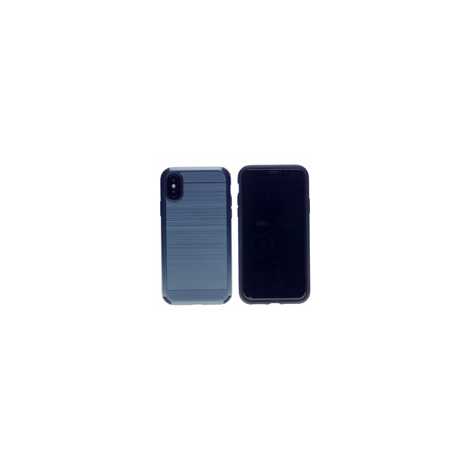 Blushed Texture Hard Cover Case For Iphone X(10) or Iphone XS, Navy Blue