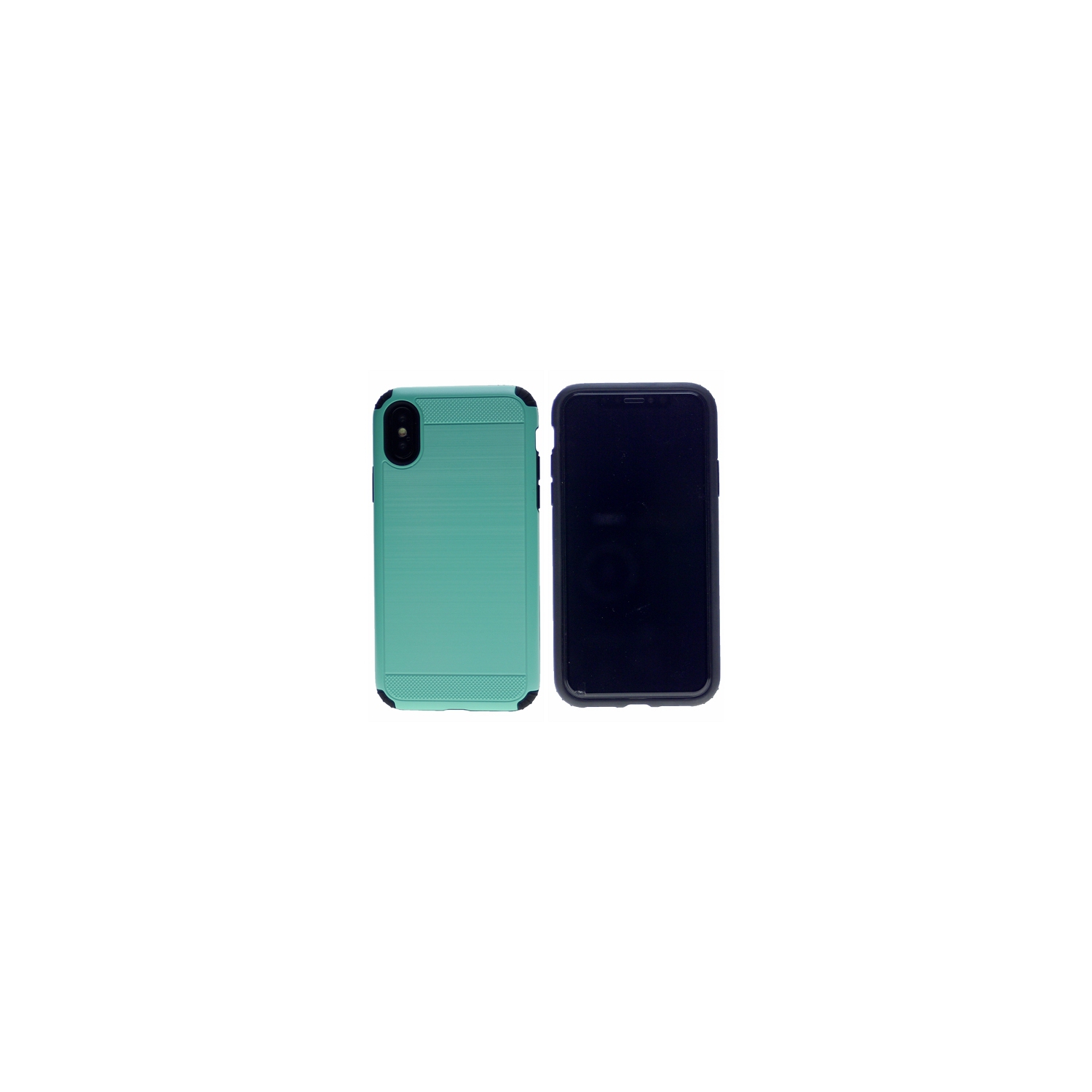 Blushed Texture Hard Cover Case For Iphone X(10) or Iphone XS, Teal