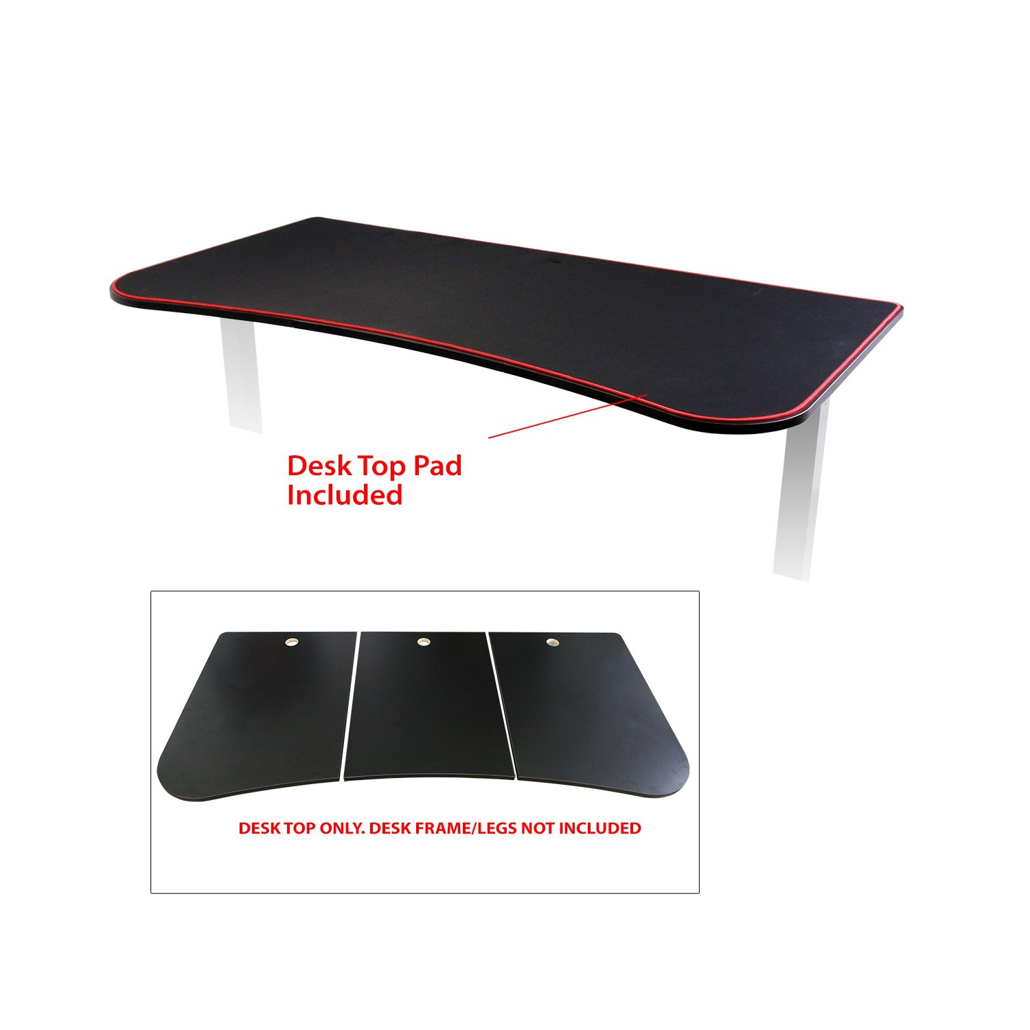 Boost Industries UNI-DT 63" Gaming Desk Top with Desk/Gaming Pad Mat