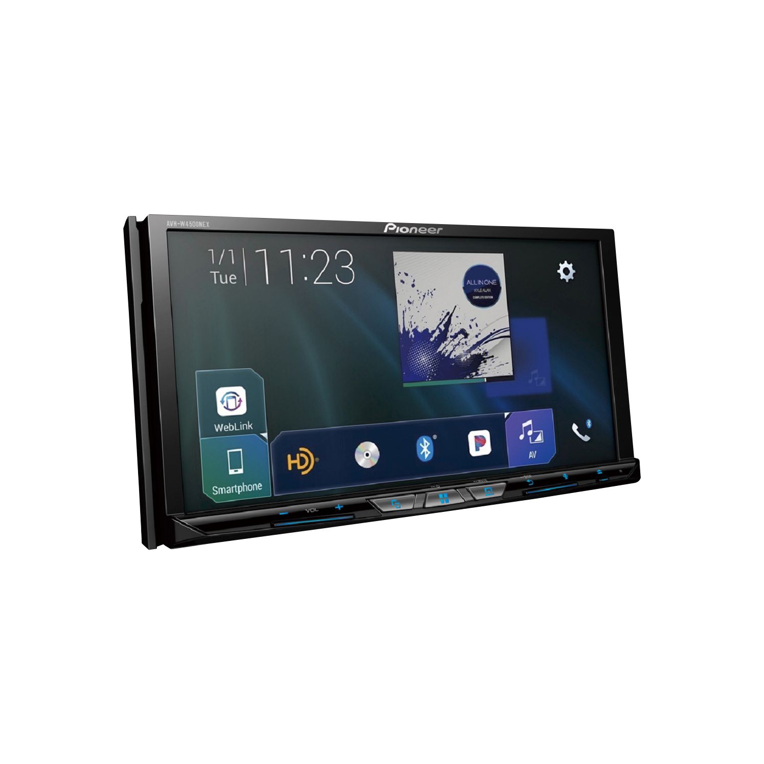 Pioneer AVH-W4500NEX Flagship In-Dash Receiver with 6.94" WVGA Clear Resistive Touchscreen - Bonus Singh Pop Up Phone Holder