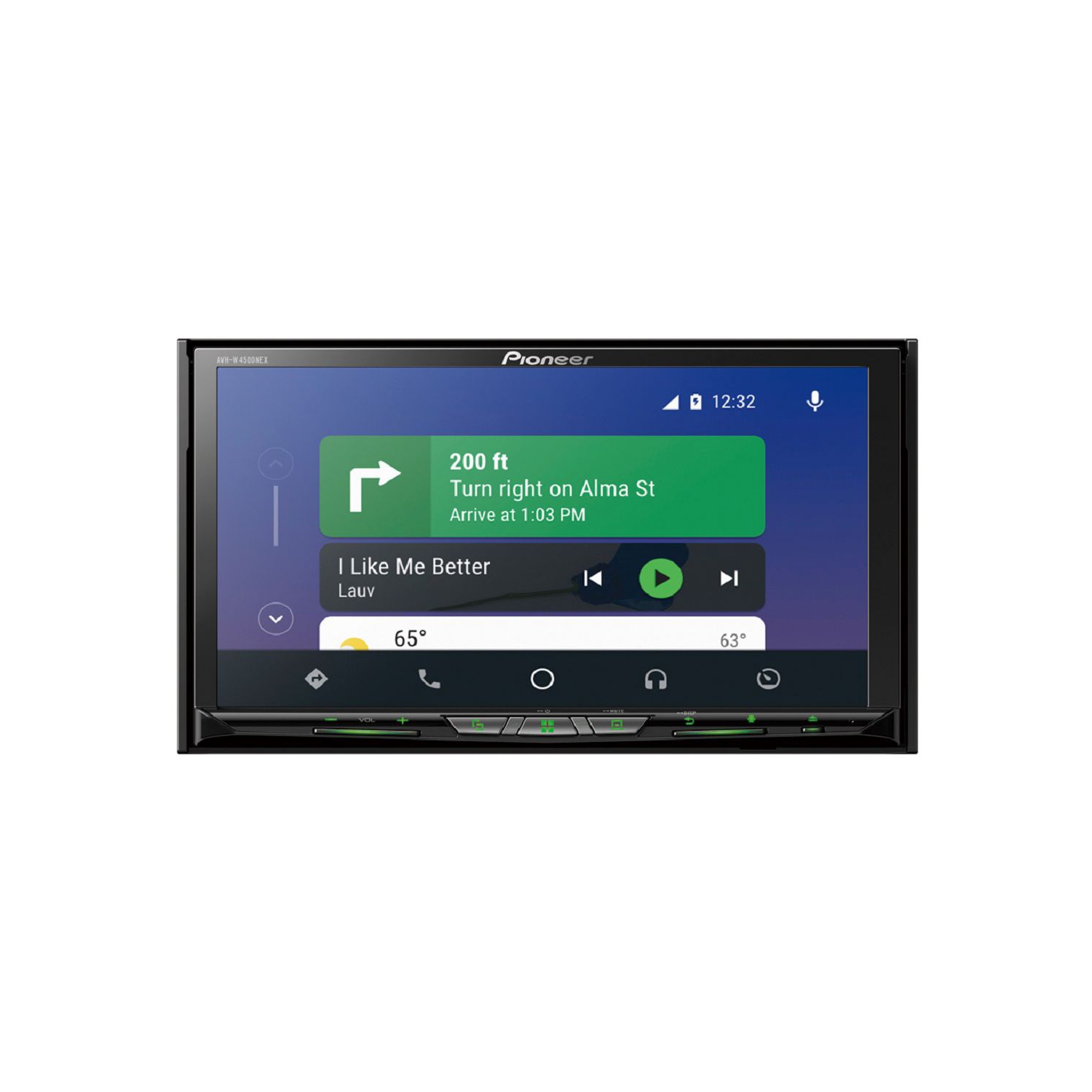 Pioneer AVH-W4500NEX Flagship In-Dash Receiver with 6.94" WVGA Clear Resistive Touchscreen - Bonus Singh Pop Up Phone Holder