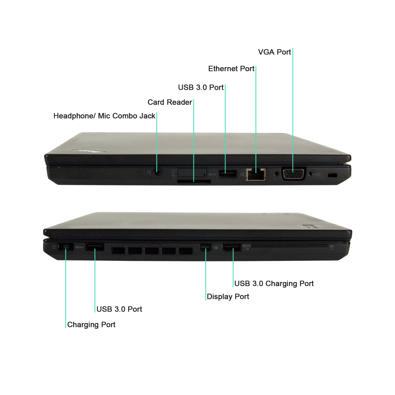 Refurbished - Lenovo ThinkPad T450 14" Screen Laptop (Intel Core i5-5300U, 16GB RAM, 480GB SSD)