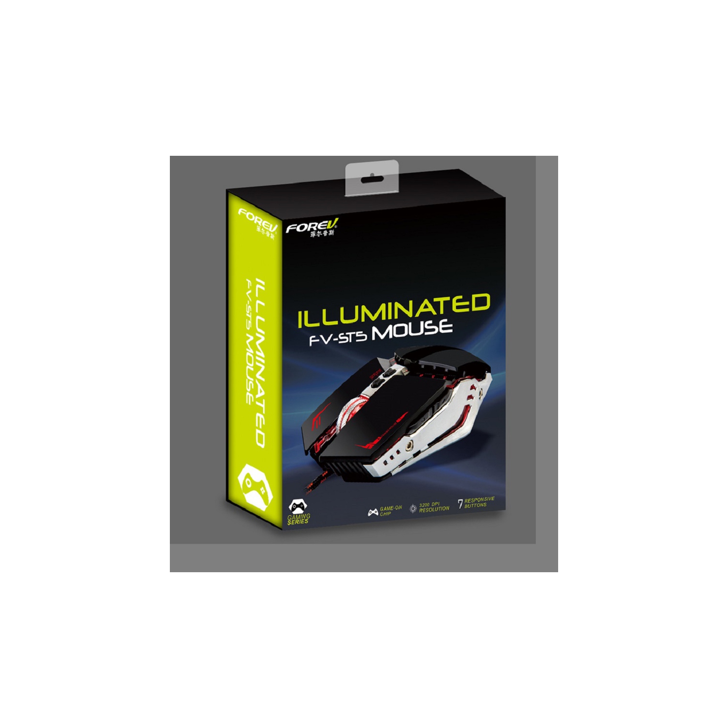 FOREV FV-ST5 Illuminated Wired Gaming Mouse