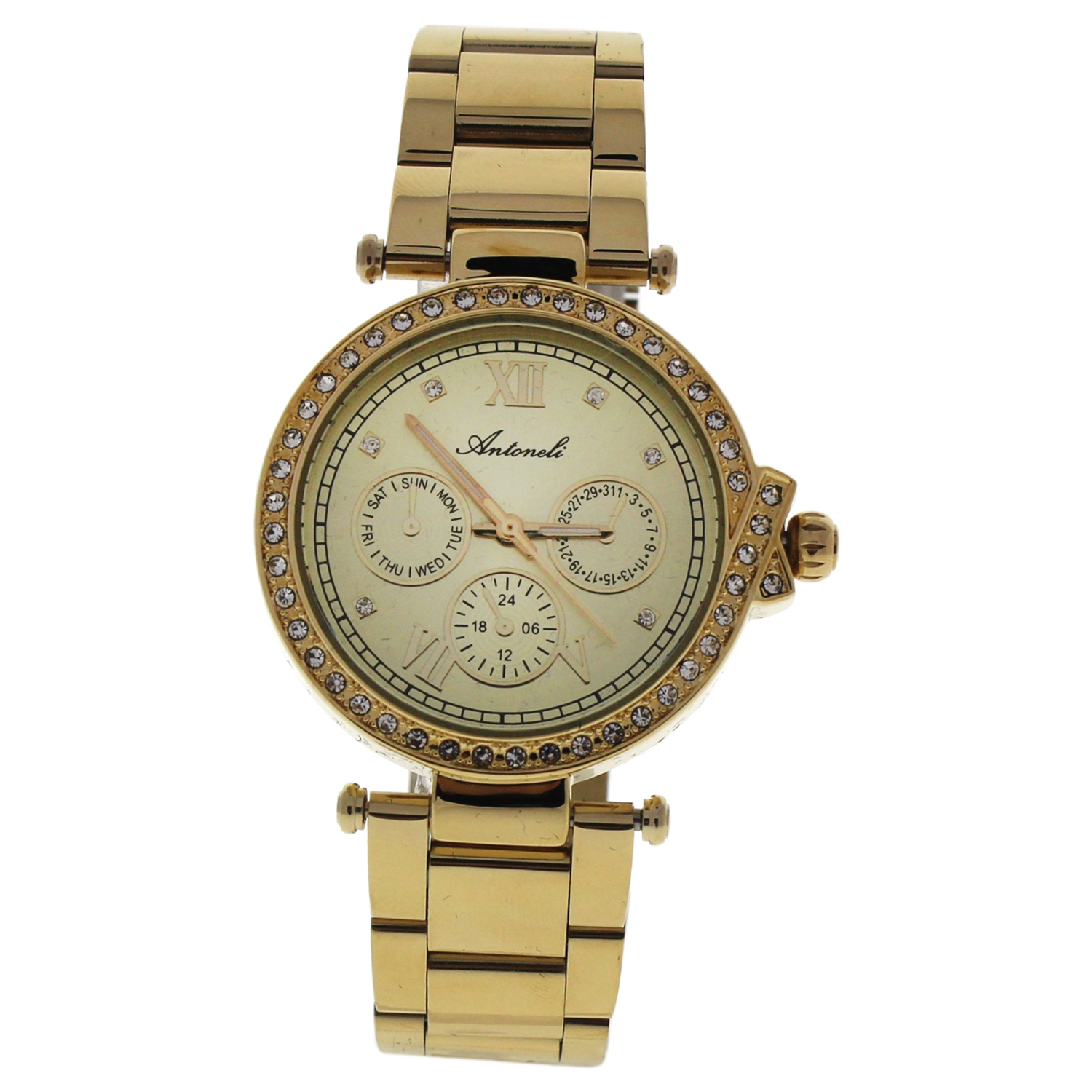 Montre-bracelet en acier inoxydable doré AL0519-01 par Antoneli pour femmes - 1 montre