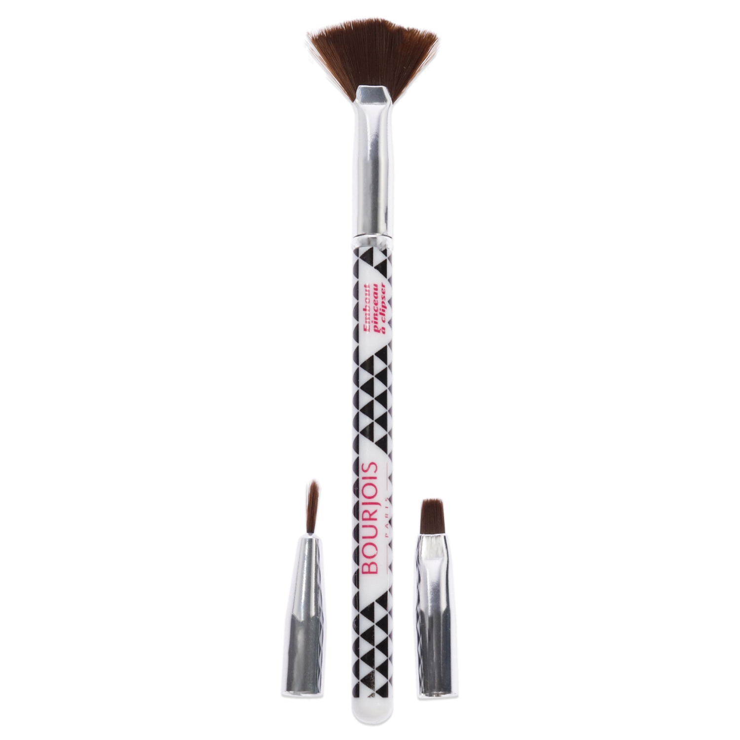 Ensemble de vernis à ongles Multi-Brush de Bourjois pour femmes - 3 brosse ventilateur PC, pinceau pour Shader, pinceau pour doublure